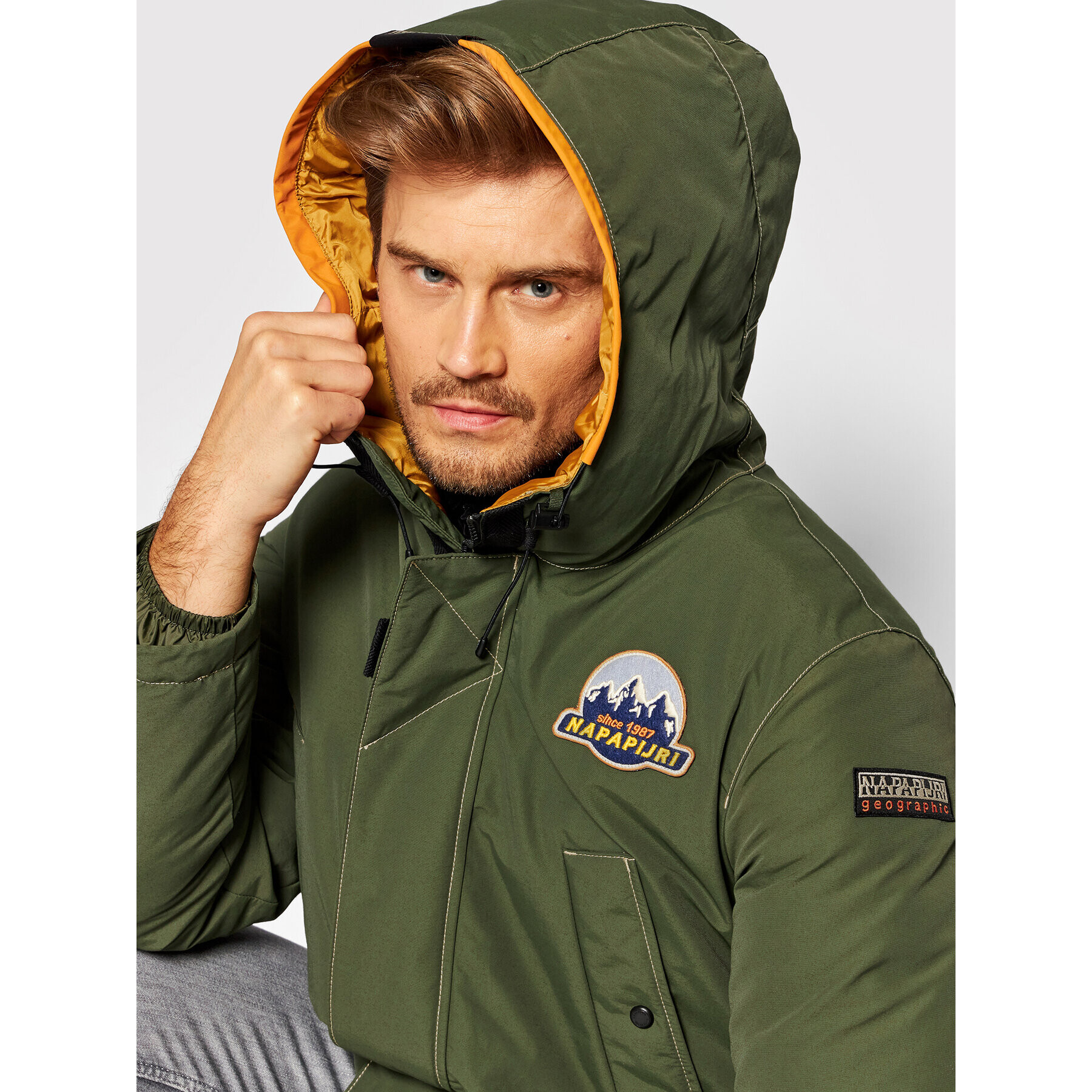 Napapijri Hanorac Asther NP0A4FLI Verde Regular Fit - Pled.ro