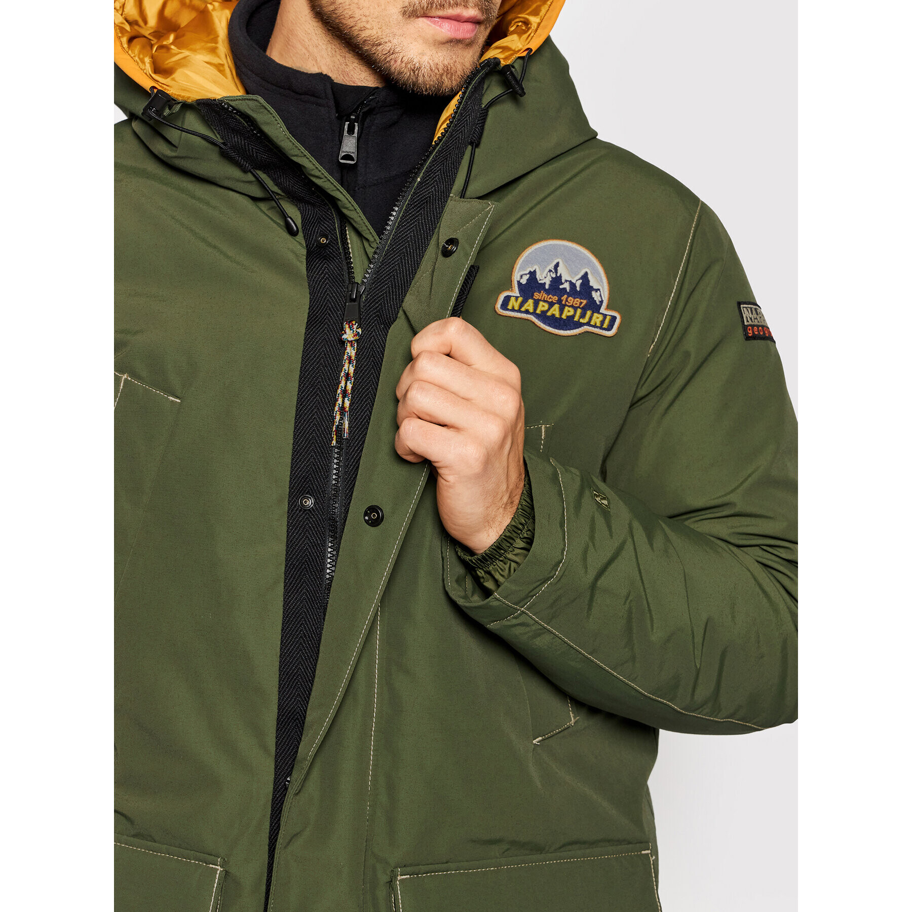 Napapijri Hanorac Asther NP0A4FLI Verde Regular Fit - Pled.ro