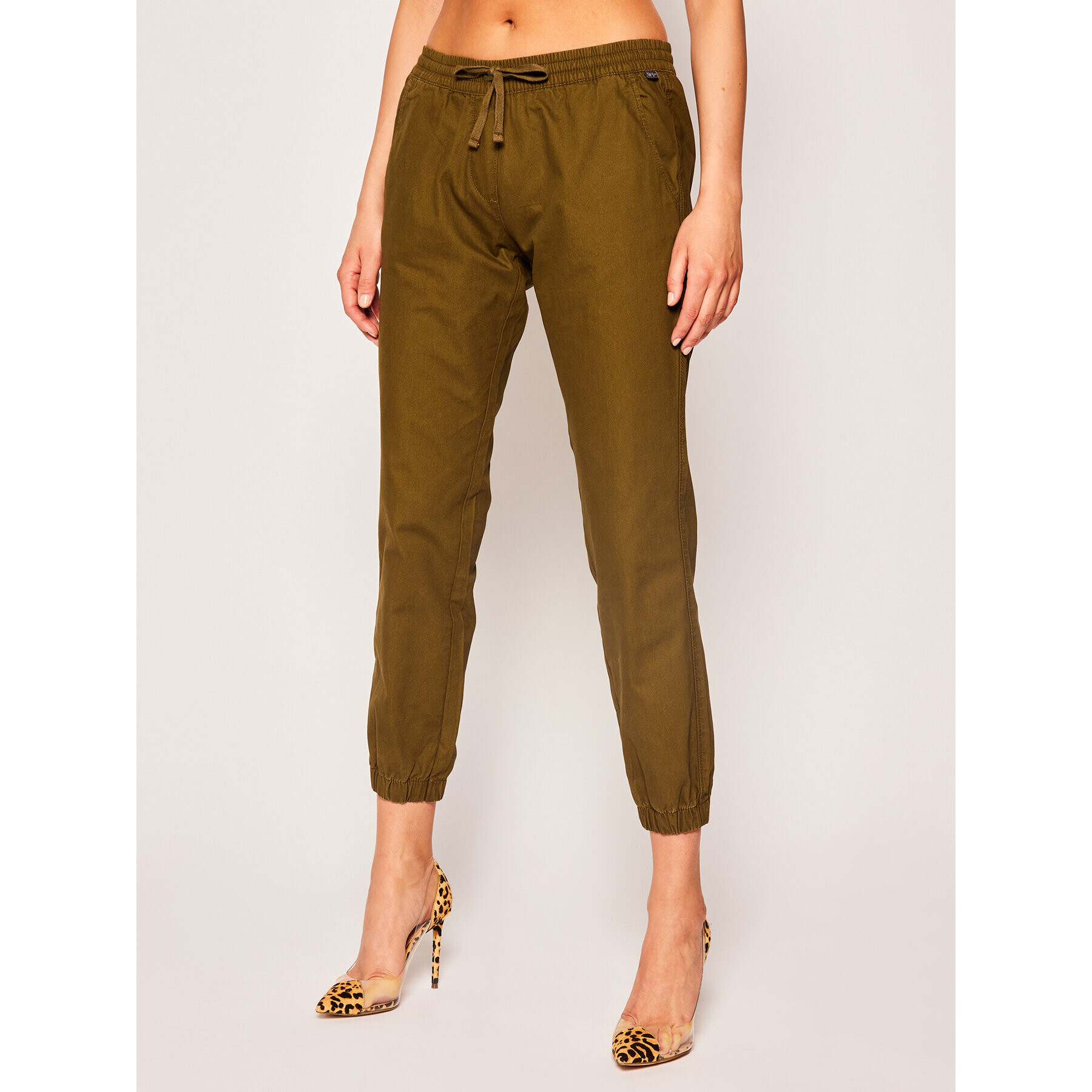 Napapijri Pantaloni din material Maree W NP0A4E3PG Verde Regular Fit - Pled.ro