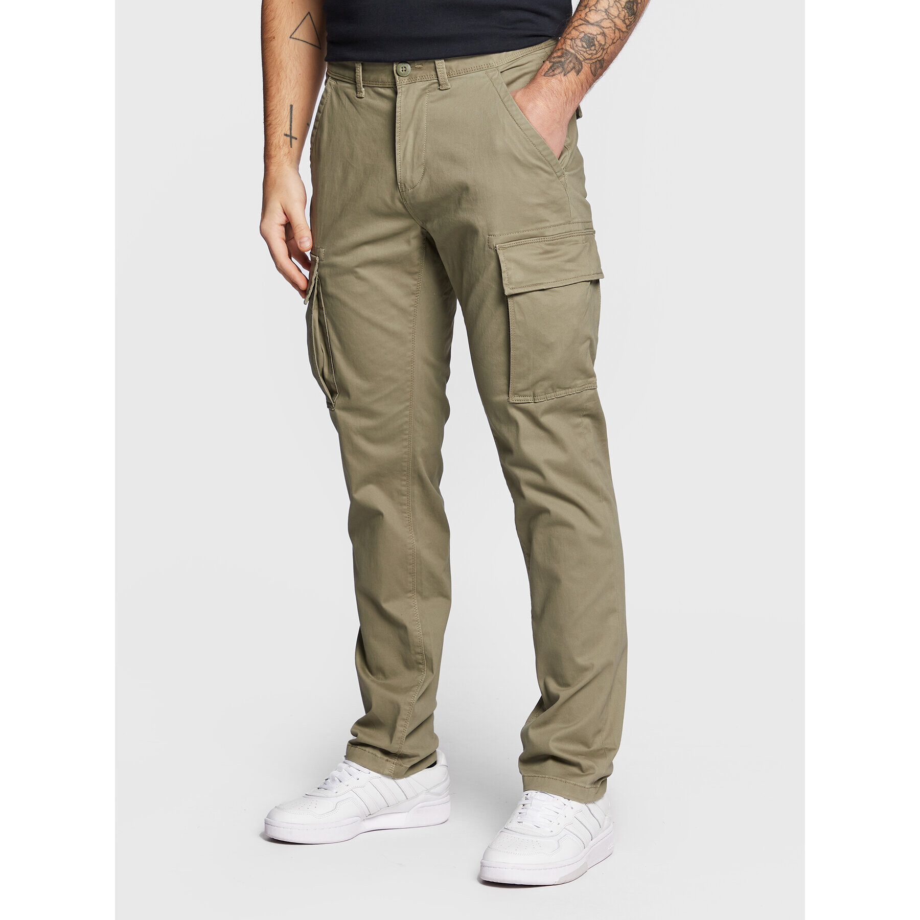 Napapijri Pantaloni din material Moto Wint 3 NP0A4GK3 Verde Regular Fit - Pled.ro