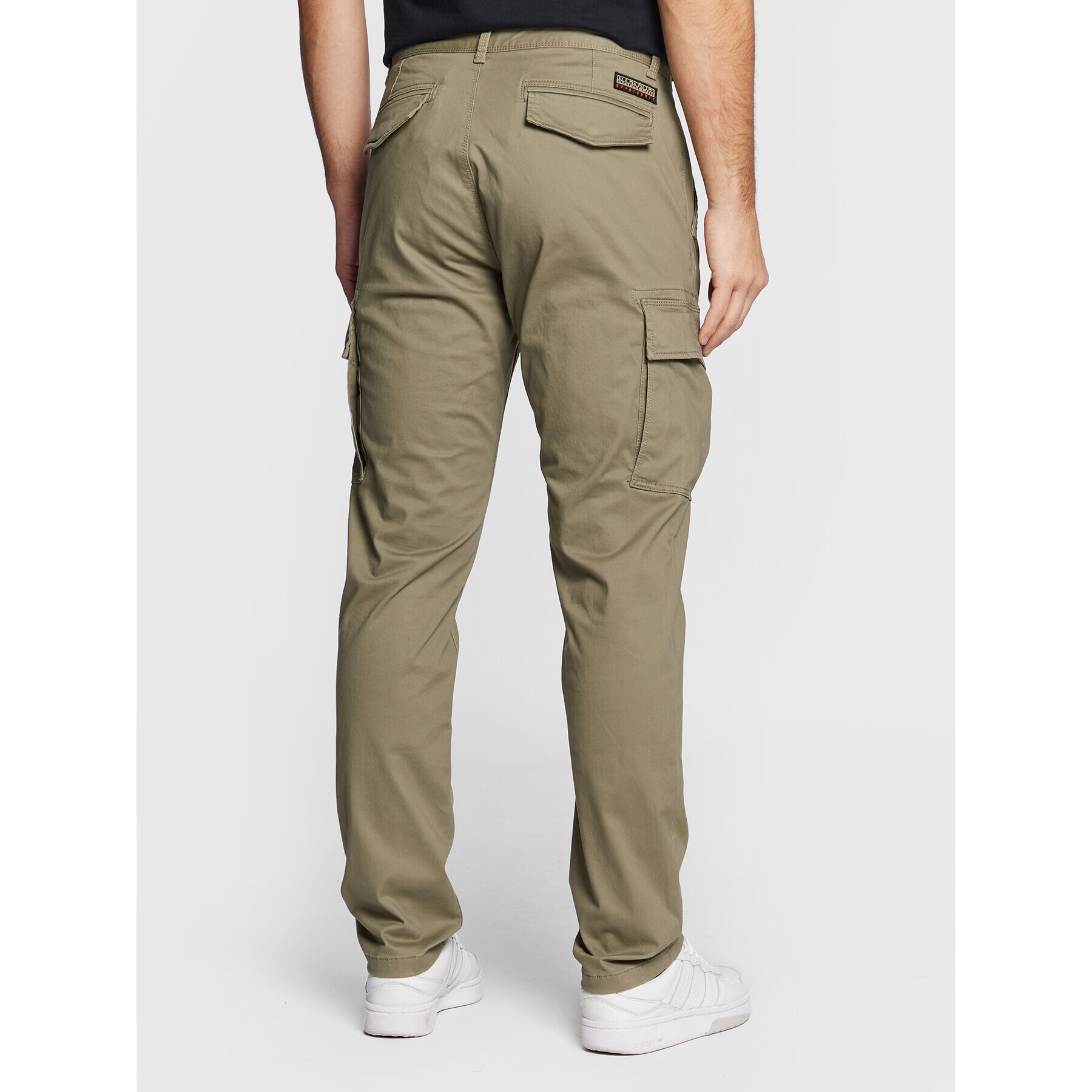 Napapijri Pantaloni din material Moto Wint 3 NP0A4GK3 Verde Regular Fit - Pled.ro