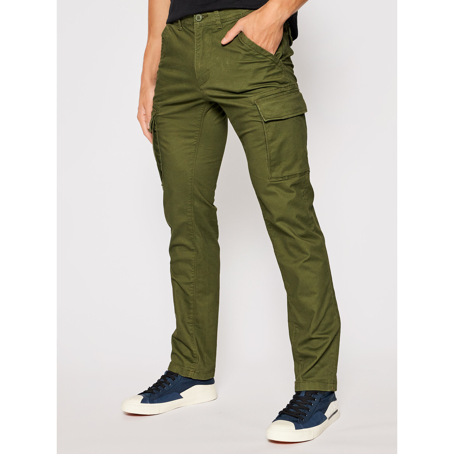 Napapijri Pantaloni din material Moto Wint NP0A4FR3 Verde Regular Fit - Pled.ro