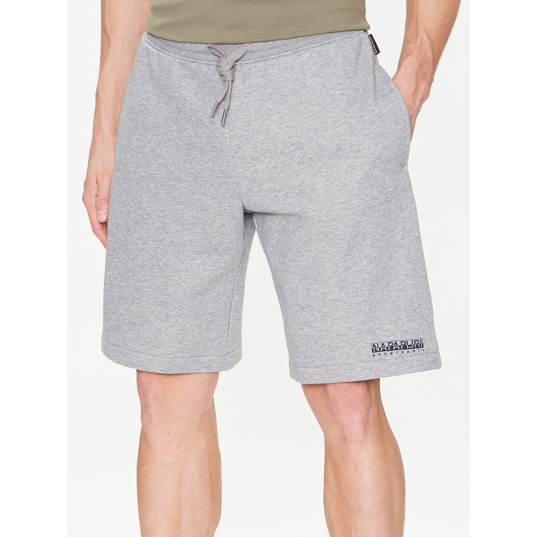 Napapijri Pantaloni scurți sport N-Box NP0A4GAO Gri Regular Fit - Pled.ro