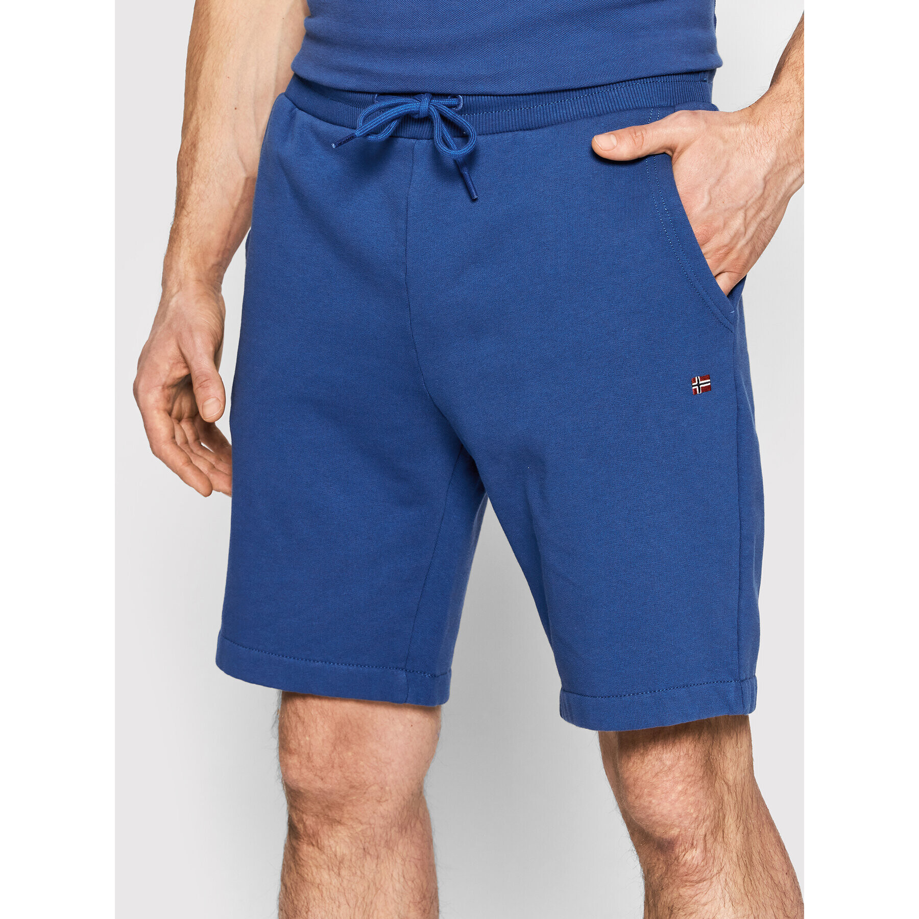 Napapijri Pantaloni scurți sport Nalis NP0A4GAN Bleumarin Regular Fit - Pled.ro