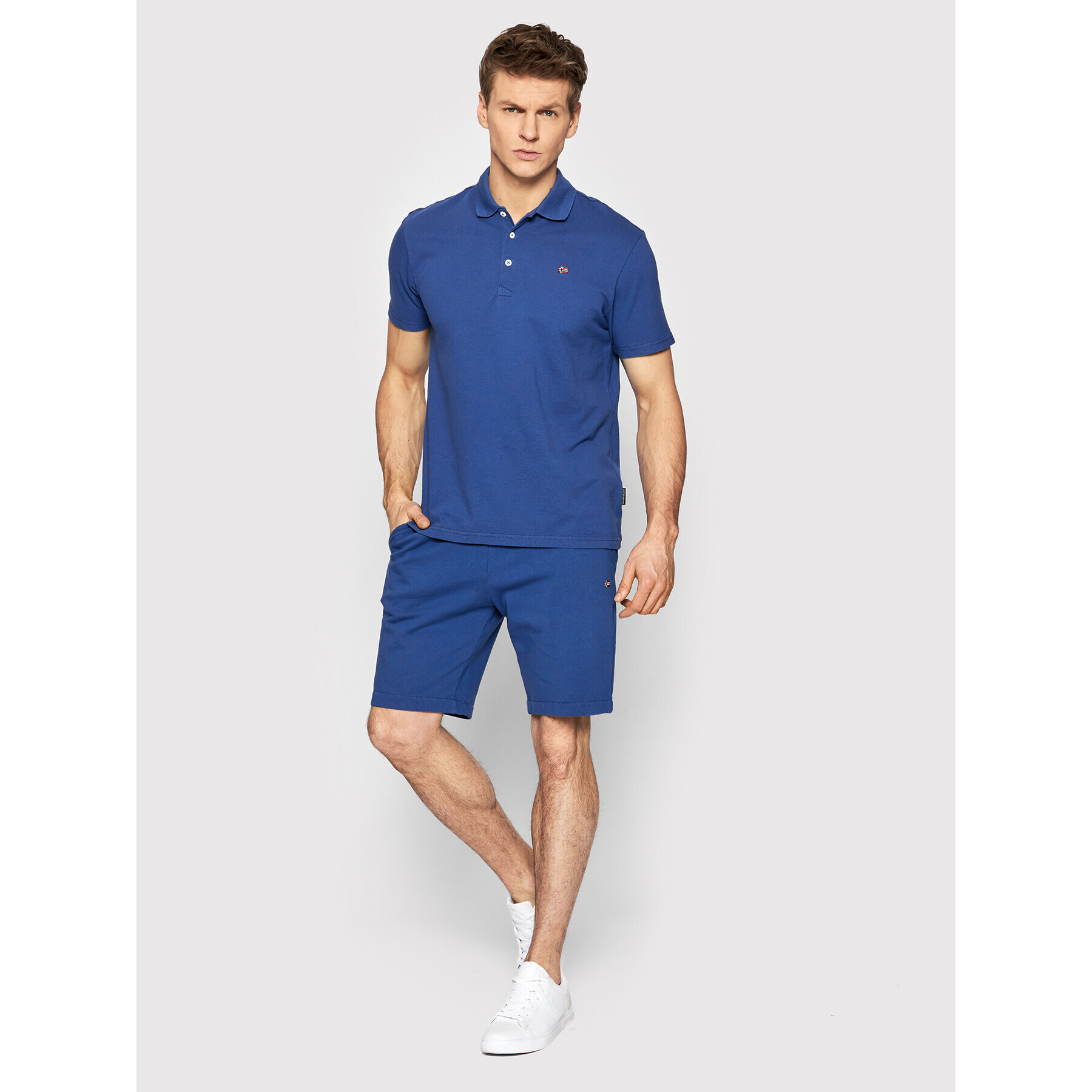 Napapijri Pantaloni scurți sport Nalis NP0A4GAN Bleumarin Regular Fit - Pled.ro