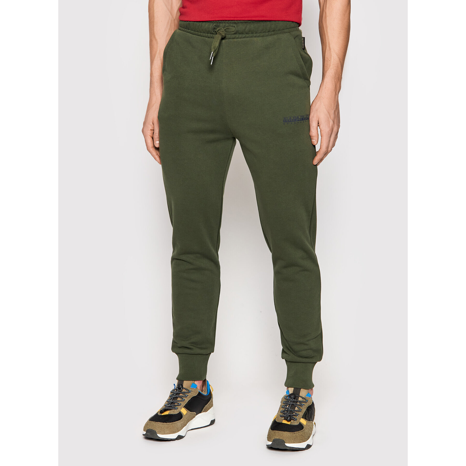 Napapijri Pantaloni trening M-Box 1 NP0A4GBL Verde Regular Fit - Pled.ro