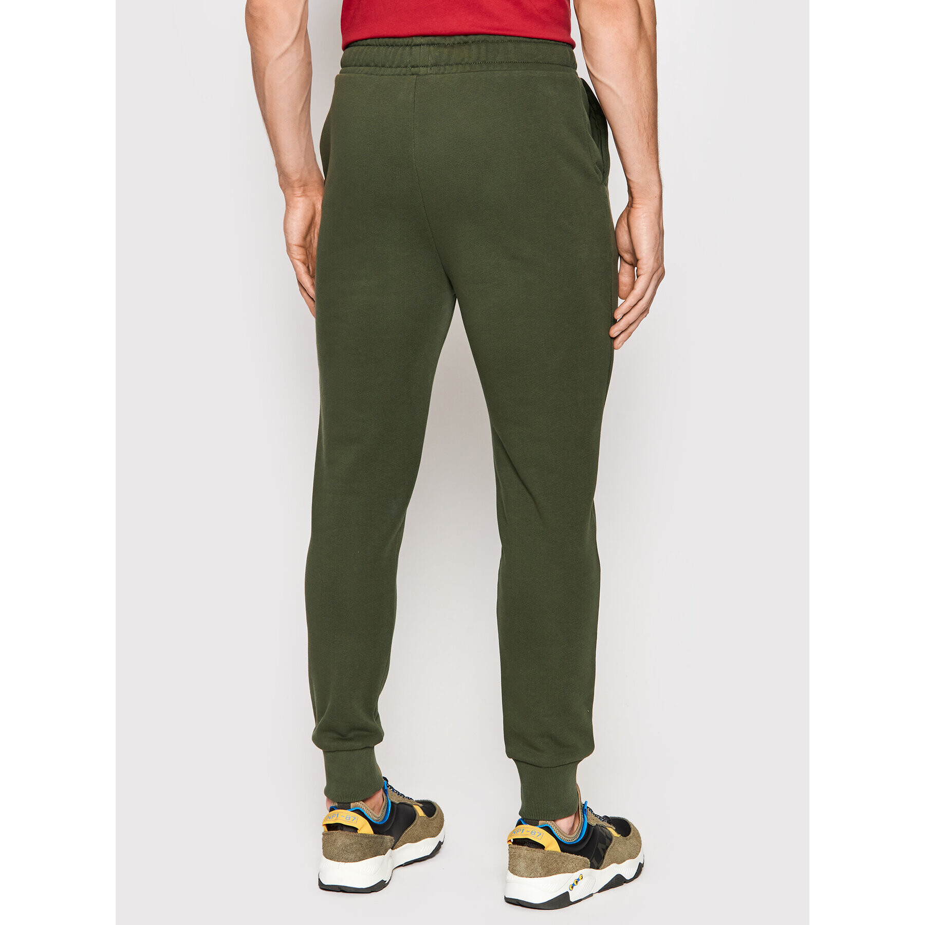 Napapijri Pantaloni trening M-Box 1 NP0A4GBL Verde Regular Fit - Pled.ro