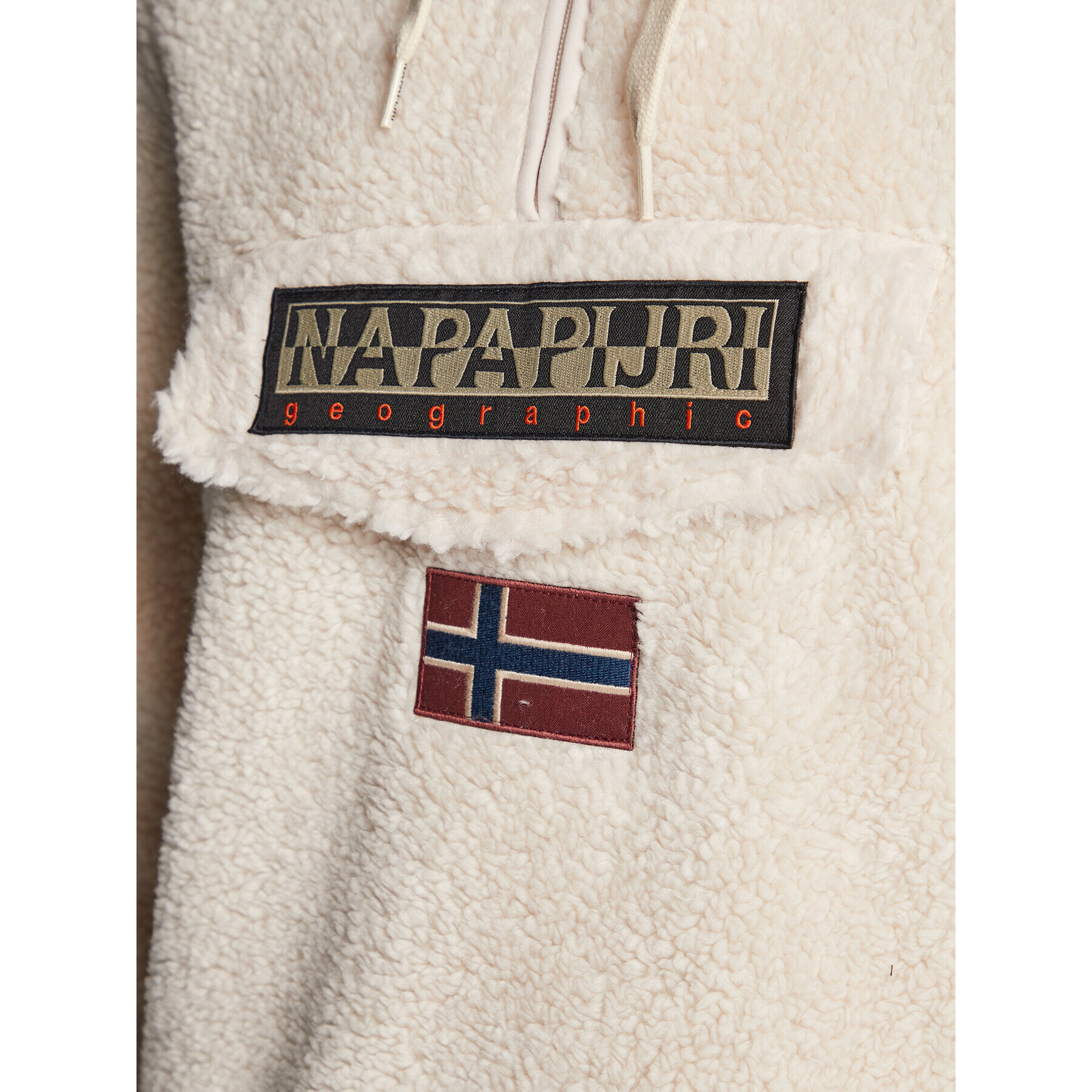 Napapijri Polar Burgee NP0A4GJ3 Écru Regular Fit - Pled.ro