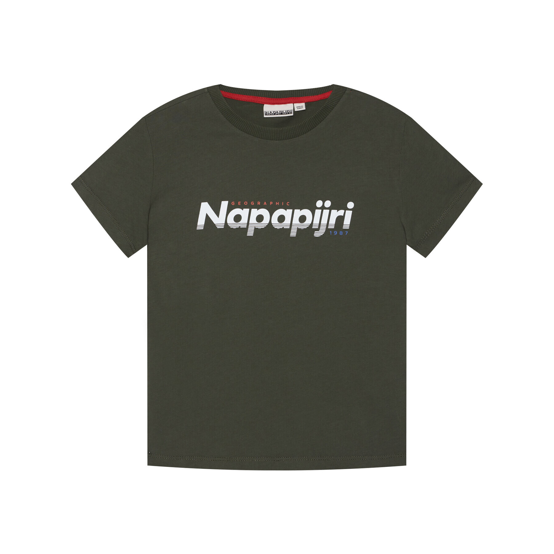 Napapijri Tricou K Saloy NP0A4EQG S Verde Regular Fit - Pled.ro