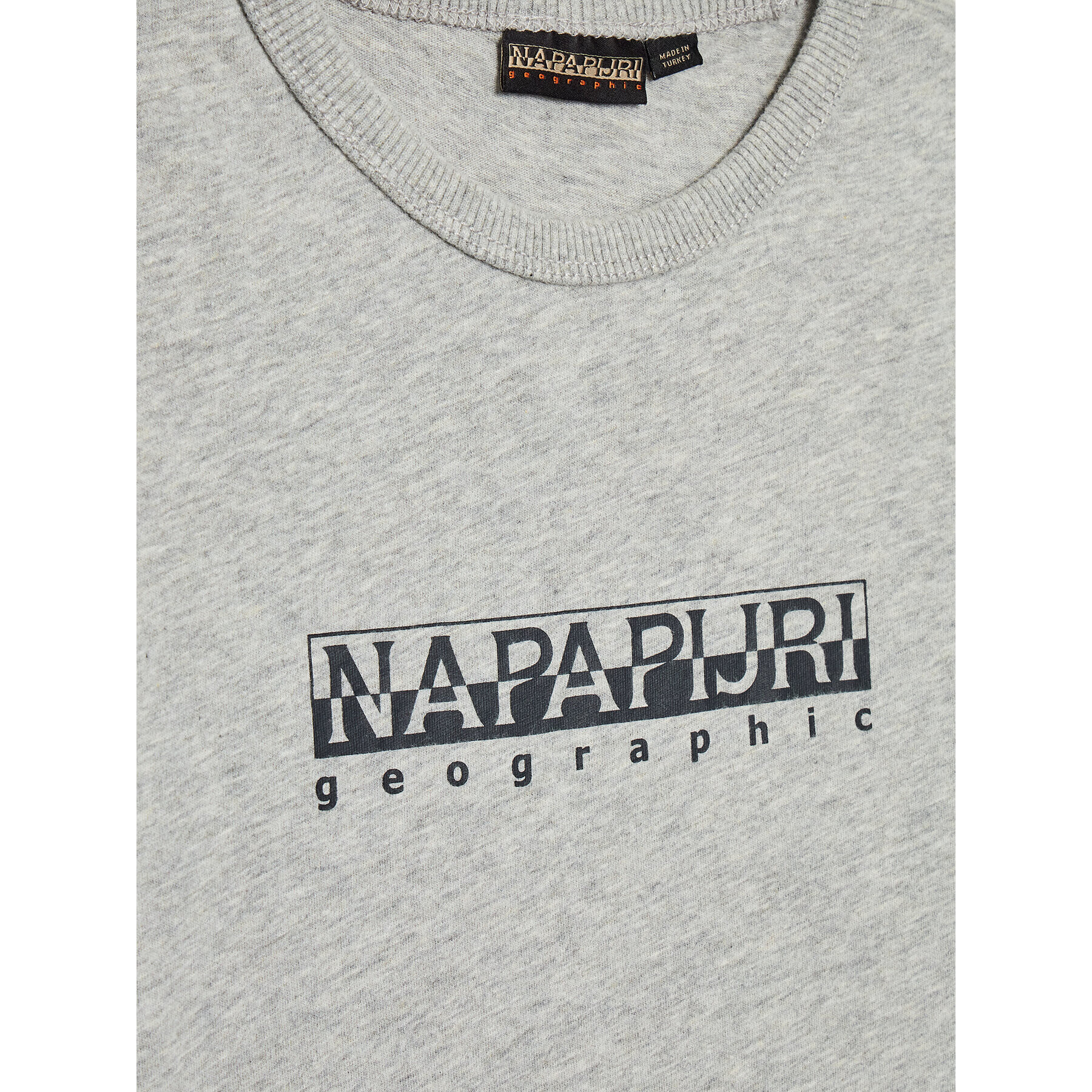 Napapijri Tricou S-Box NP0A4GNJ S Gri Regular Fit - Pled.ro