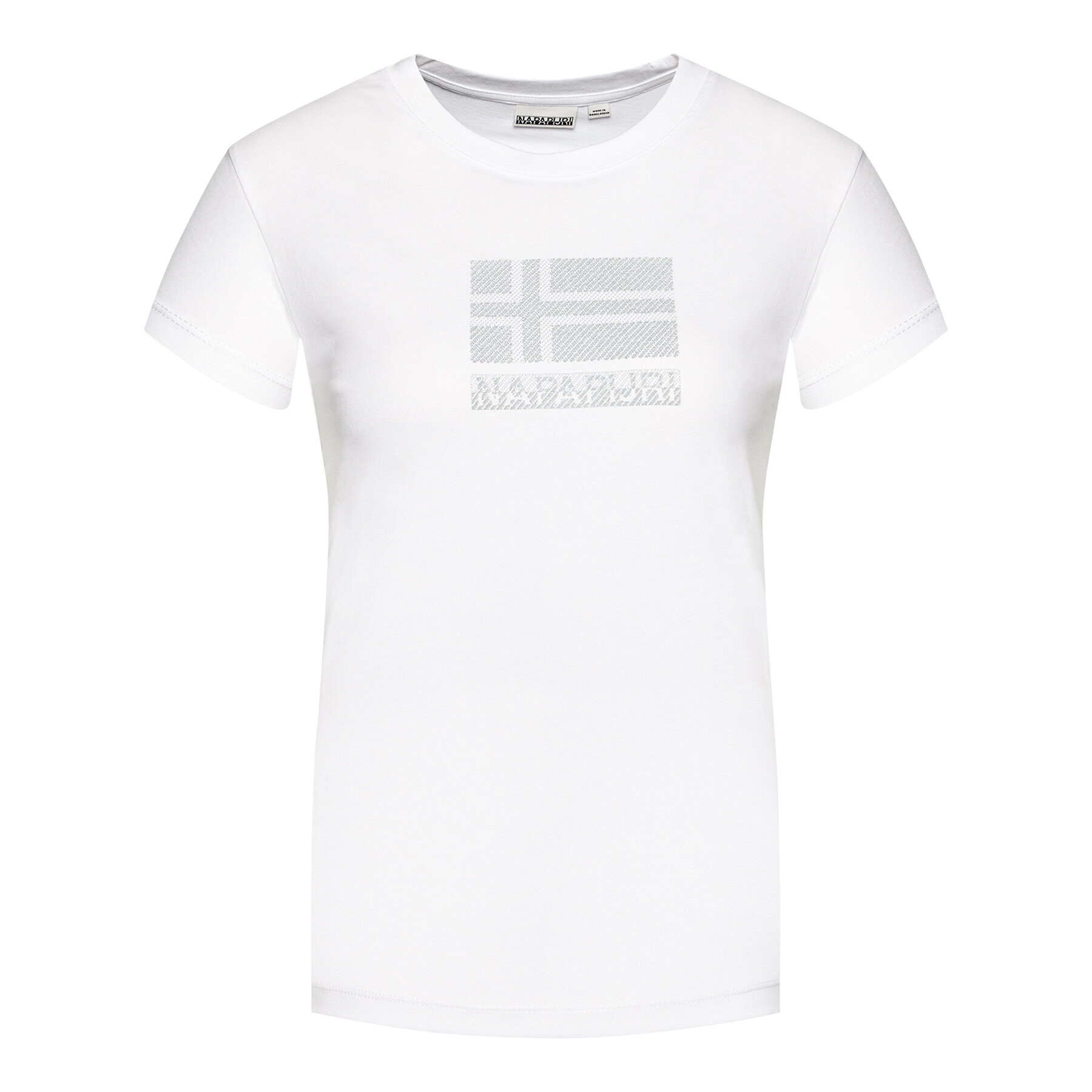 Napapijri Tricou Seoll NP0A4FAI Alb Regular Fit - Pled.ro