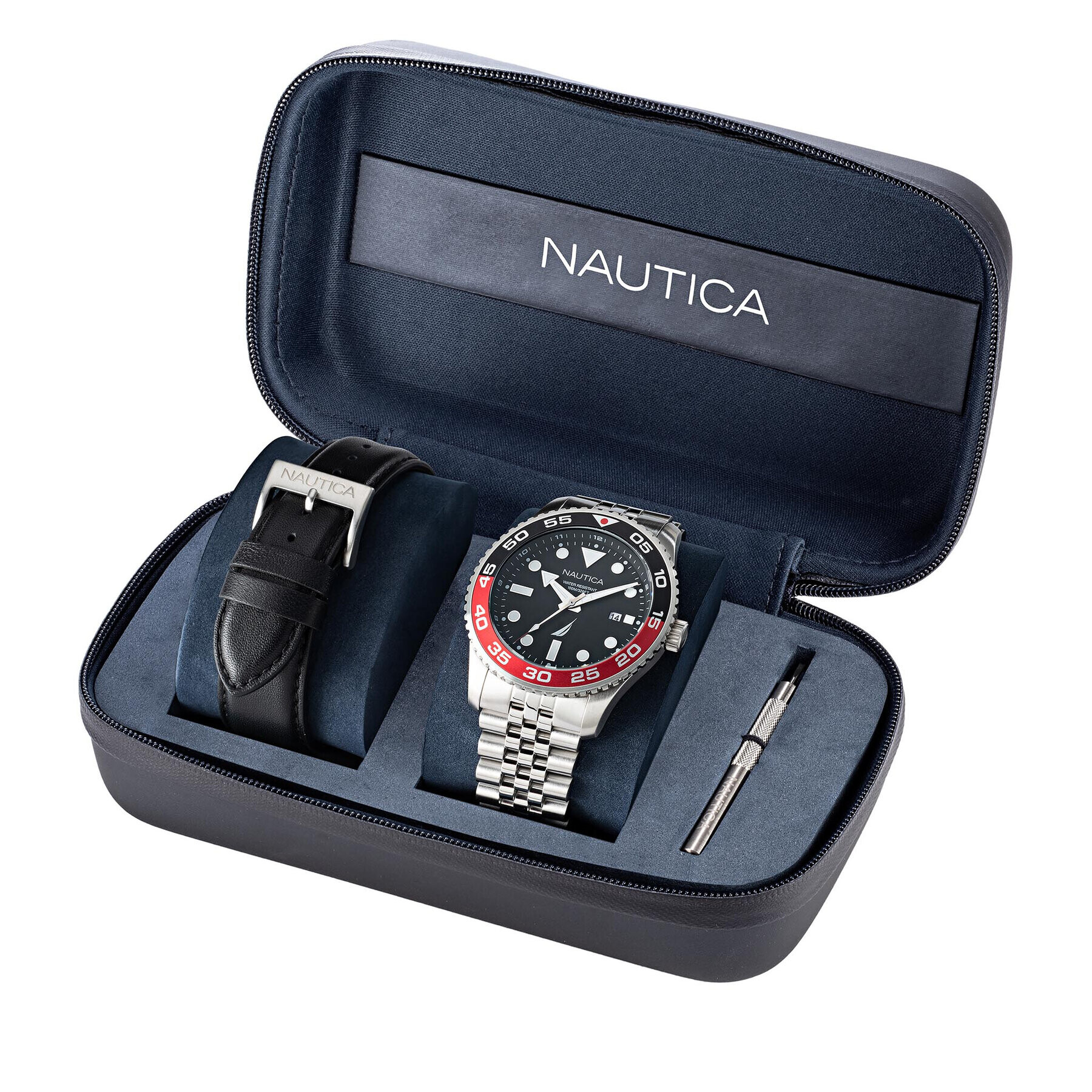 Nautica Ceas Pacific Beach Box Set NAPPBF145 Argintiu - Pled.ro