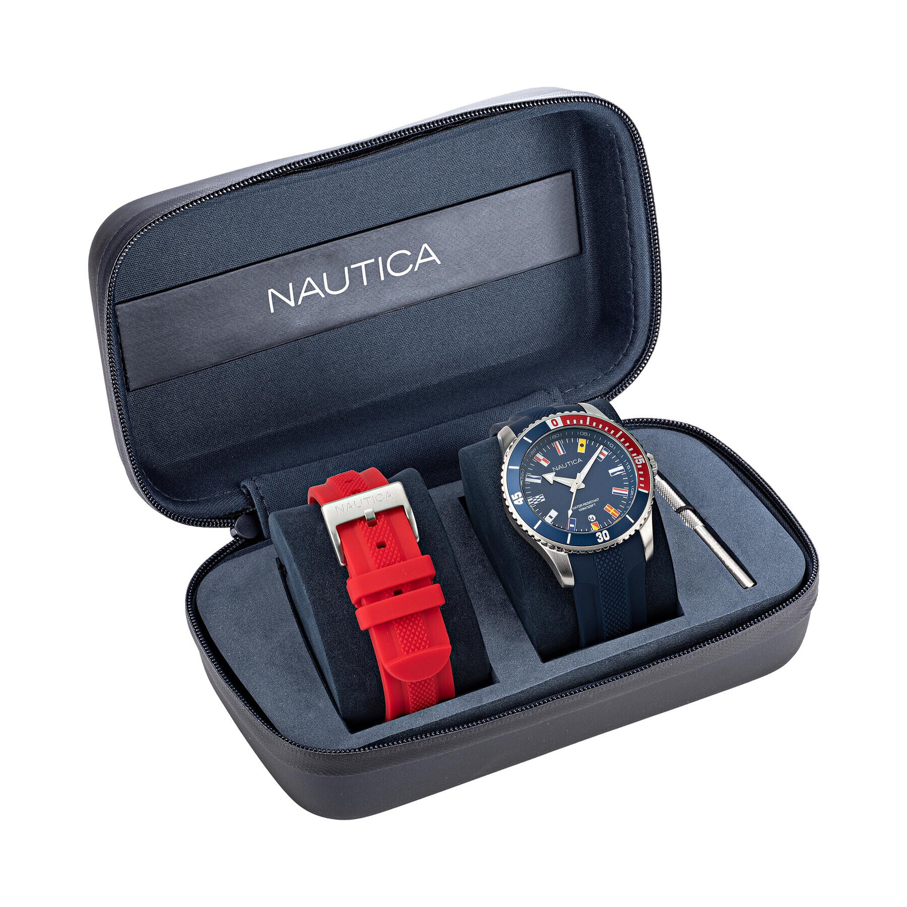 Nautica Ceas Pacific Beach Box Set NAPPBS038 Bleumarin - Pled.ro