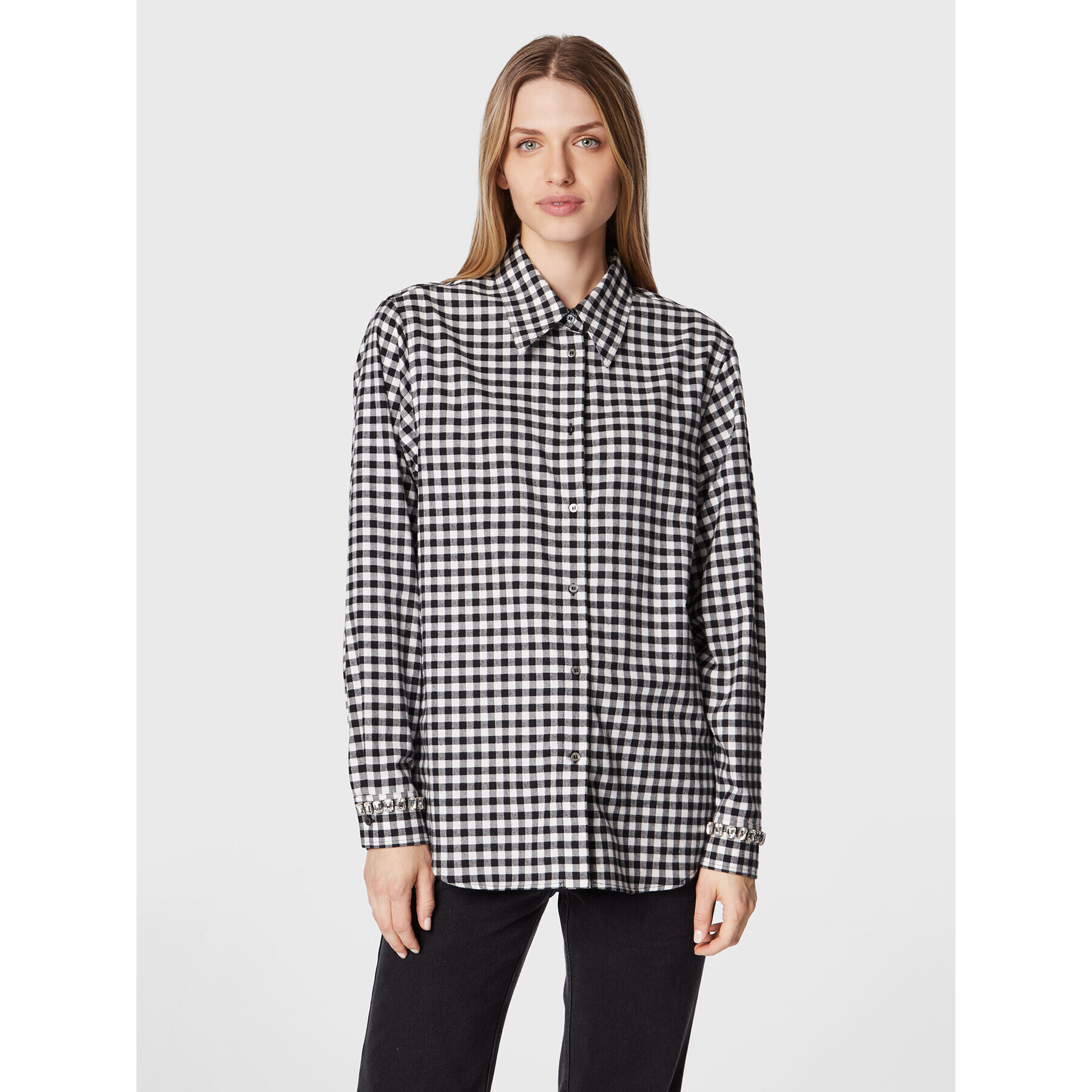 N°21 Cămașă 22I N2M0 G042 1024 Negru Oversize - Pled.ro