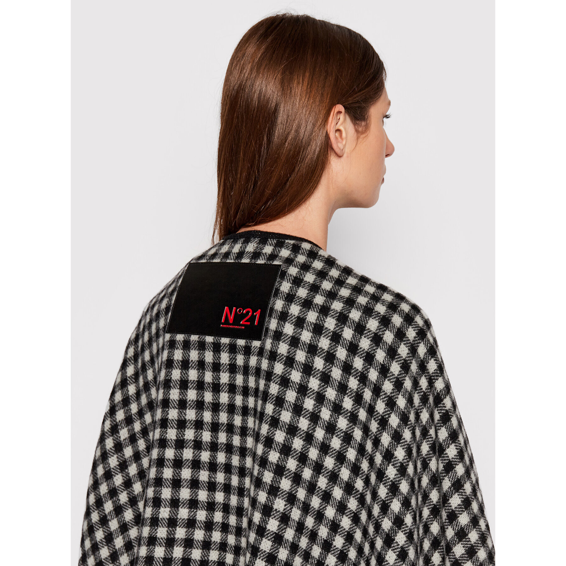 N°21 Poncho 22I N2M1 6903 6983 Negru Regular Fit - Pled.ro