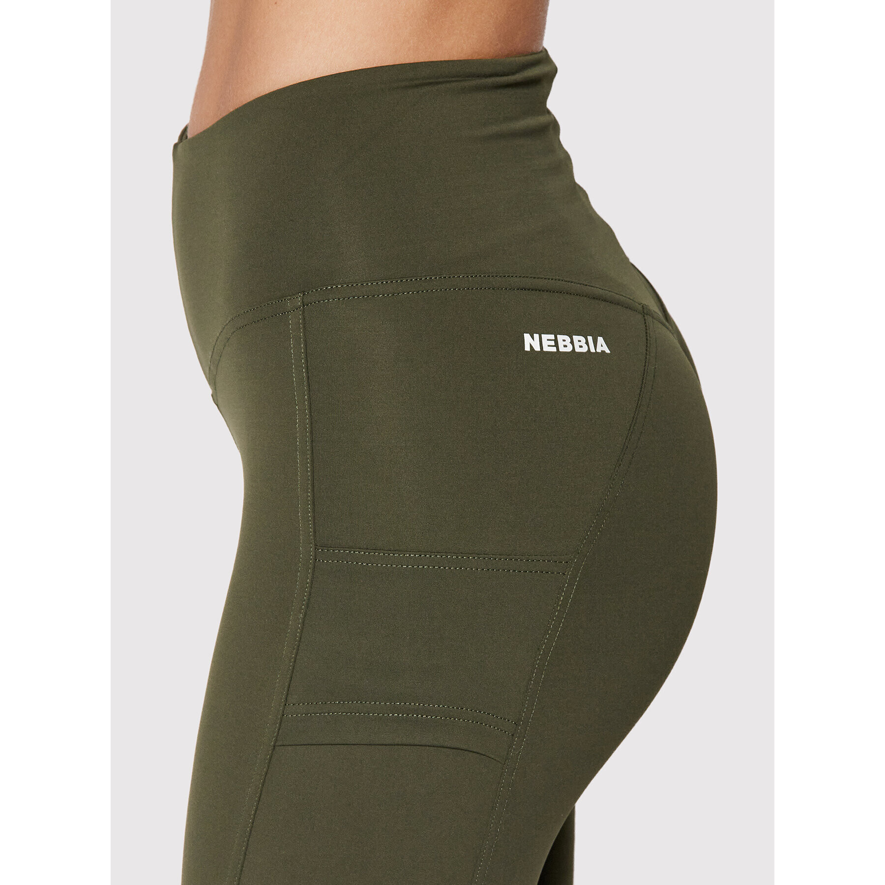 NEBBIA Colanți High Waist Fitsmart 505 Verde Slim Fit - Pled.ro