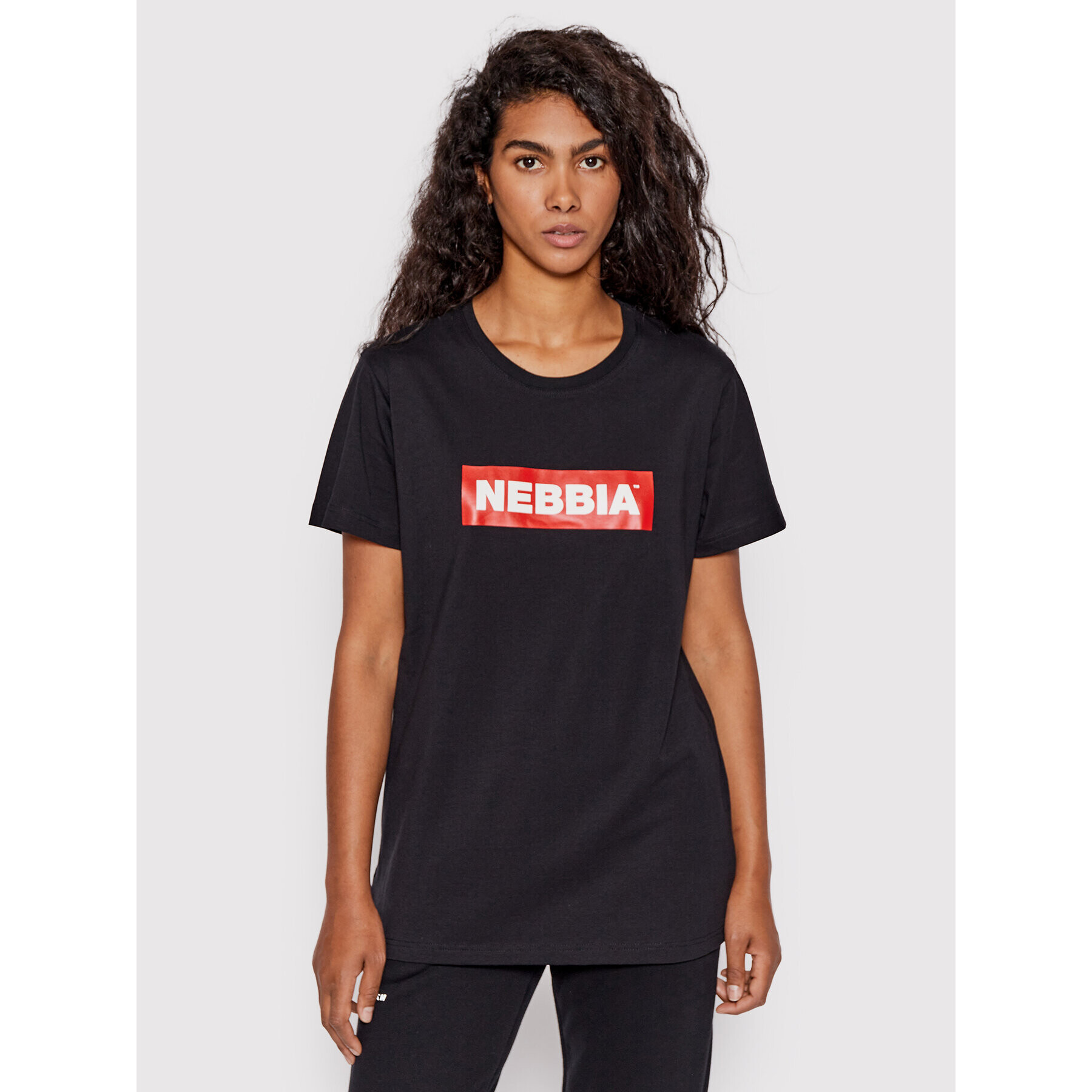 NEBBIA Tricou 592 Negru Regular Fit - Pled.ro