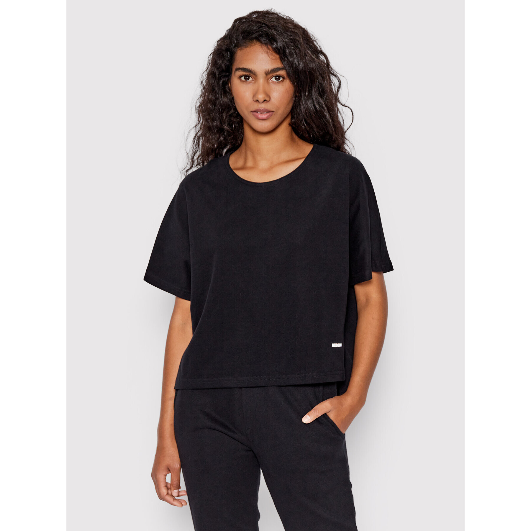 NEBBIA Tricou The Minimalist 417 Negru Loose Fit - Pled.ro