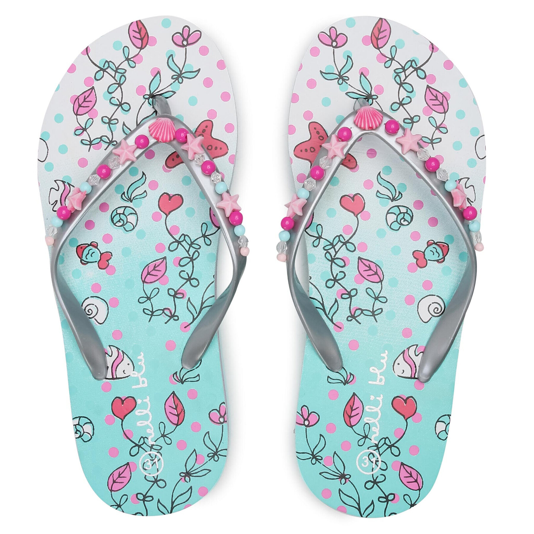 Nelli Blu Flip flop 850302B Gri - Pled.ro