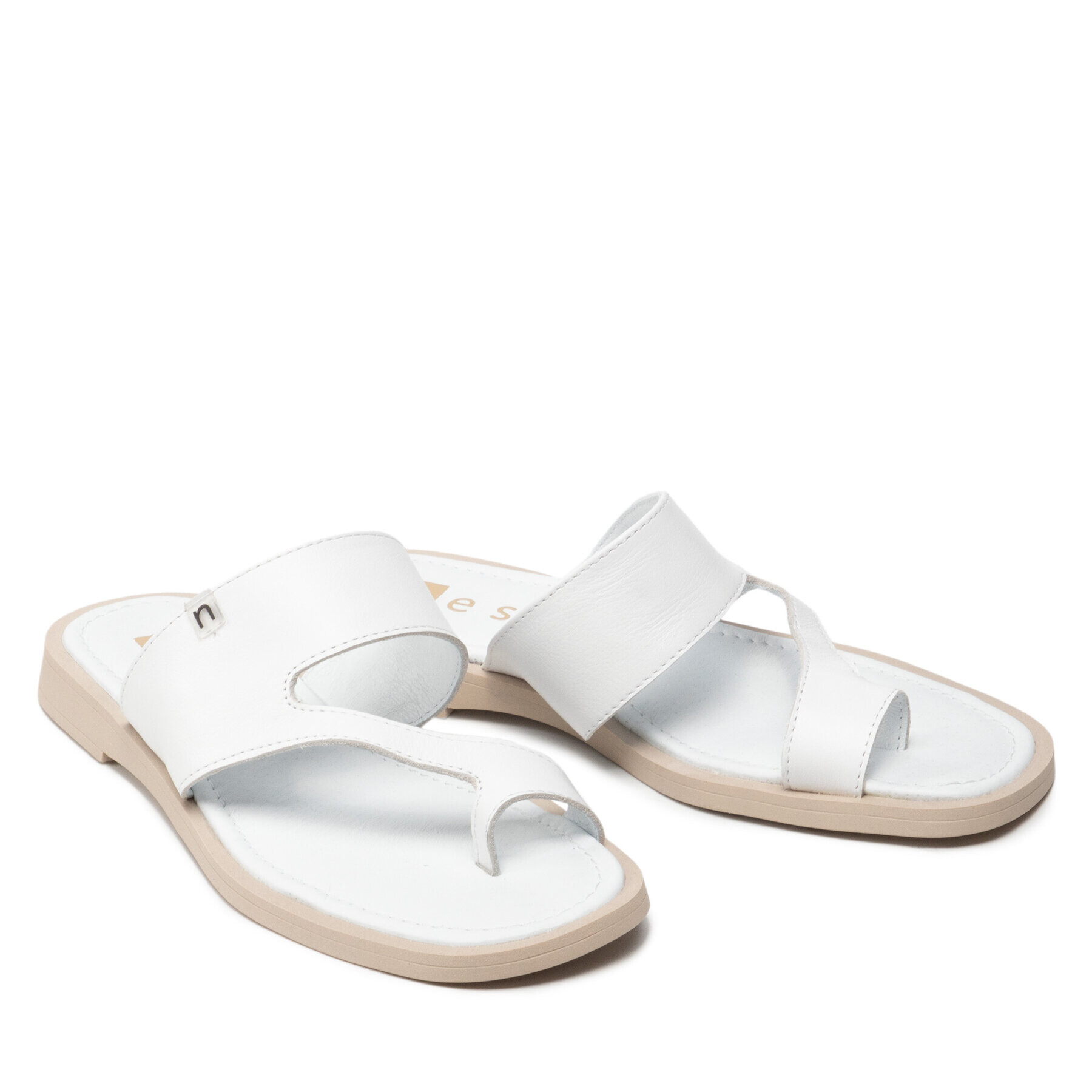 Nessi Flip flop 22183 Alb - Pled.ro