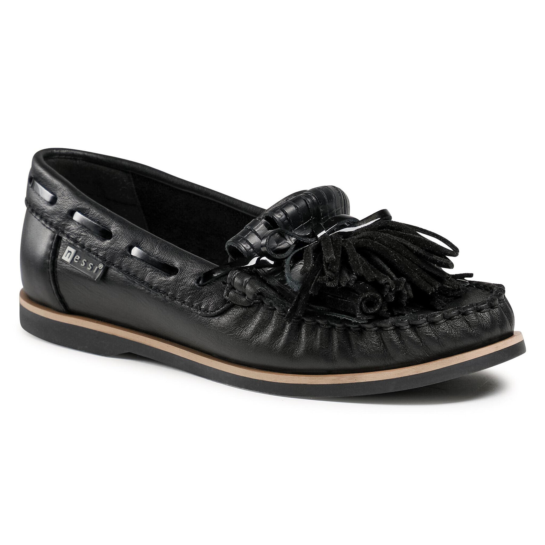 Nessi Mocasini 21127 Negru - Pled.ro