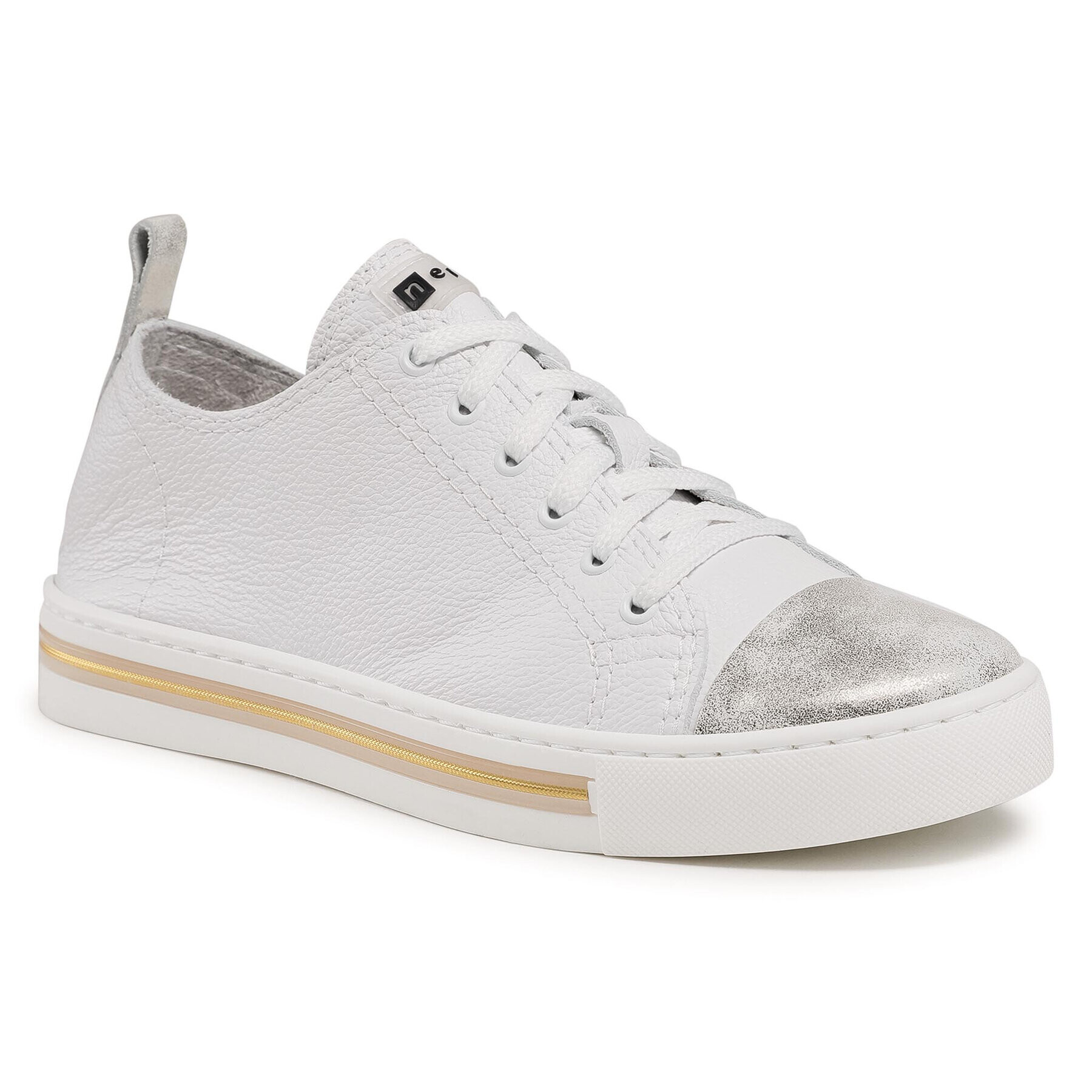 Nessi Sneakers 21695 Alb - Pled.ro