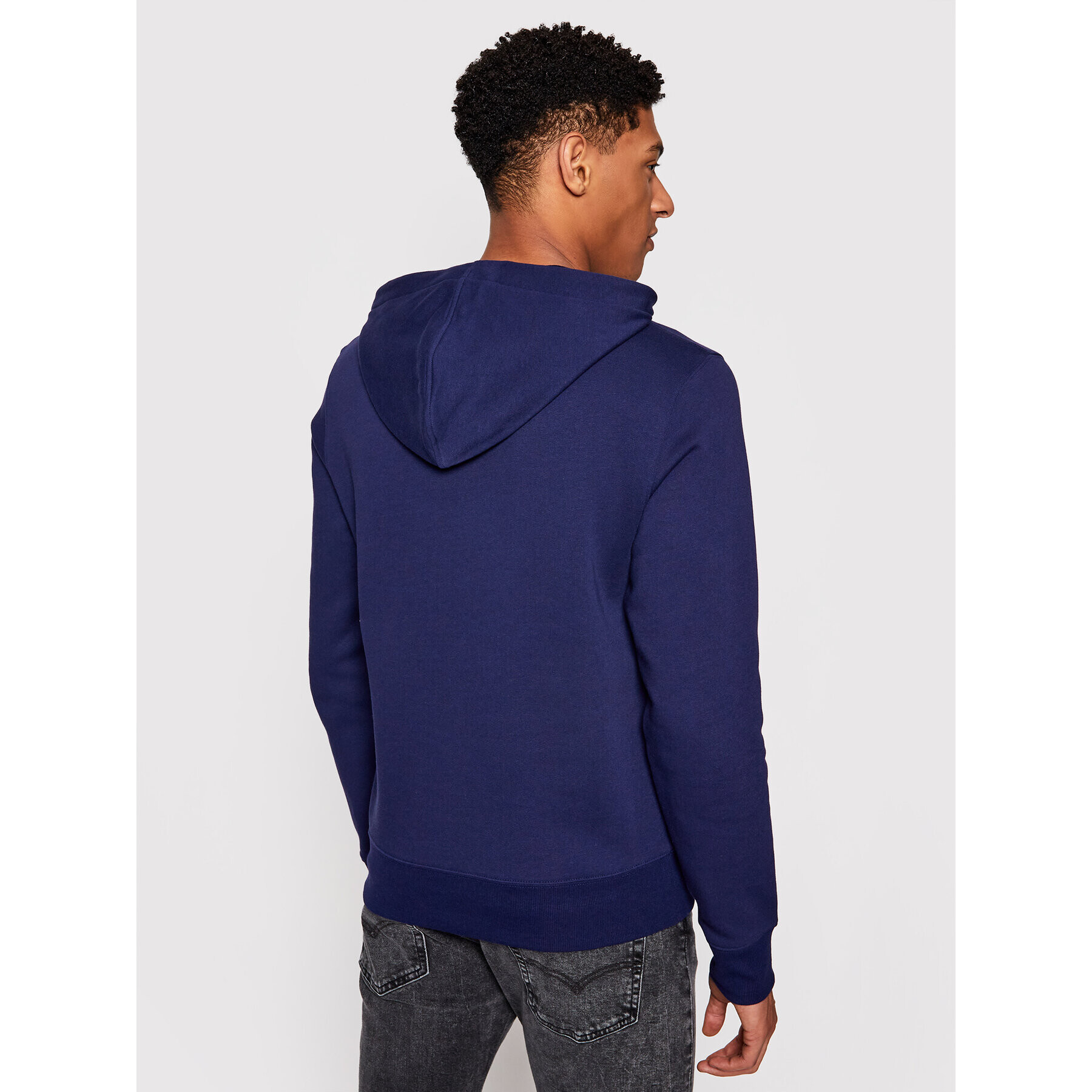 New Balance Bluză C C F Hoodie MT03910 Bleumarin Relaxed Fit - Pled.ro