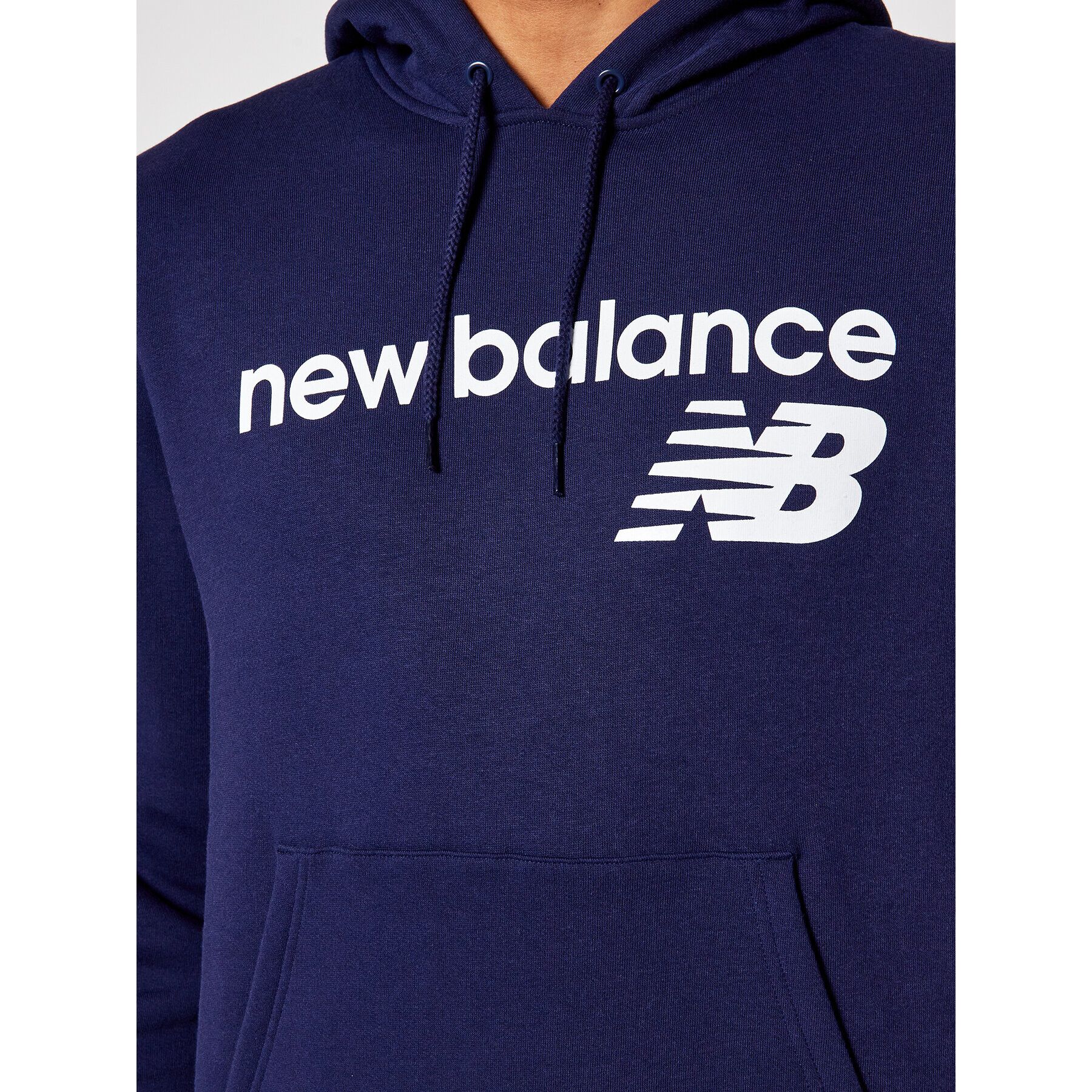 New Balance Bluză C C F Hoodie MT03910 Bleumarin Relaxed Fit - Pled.ro