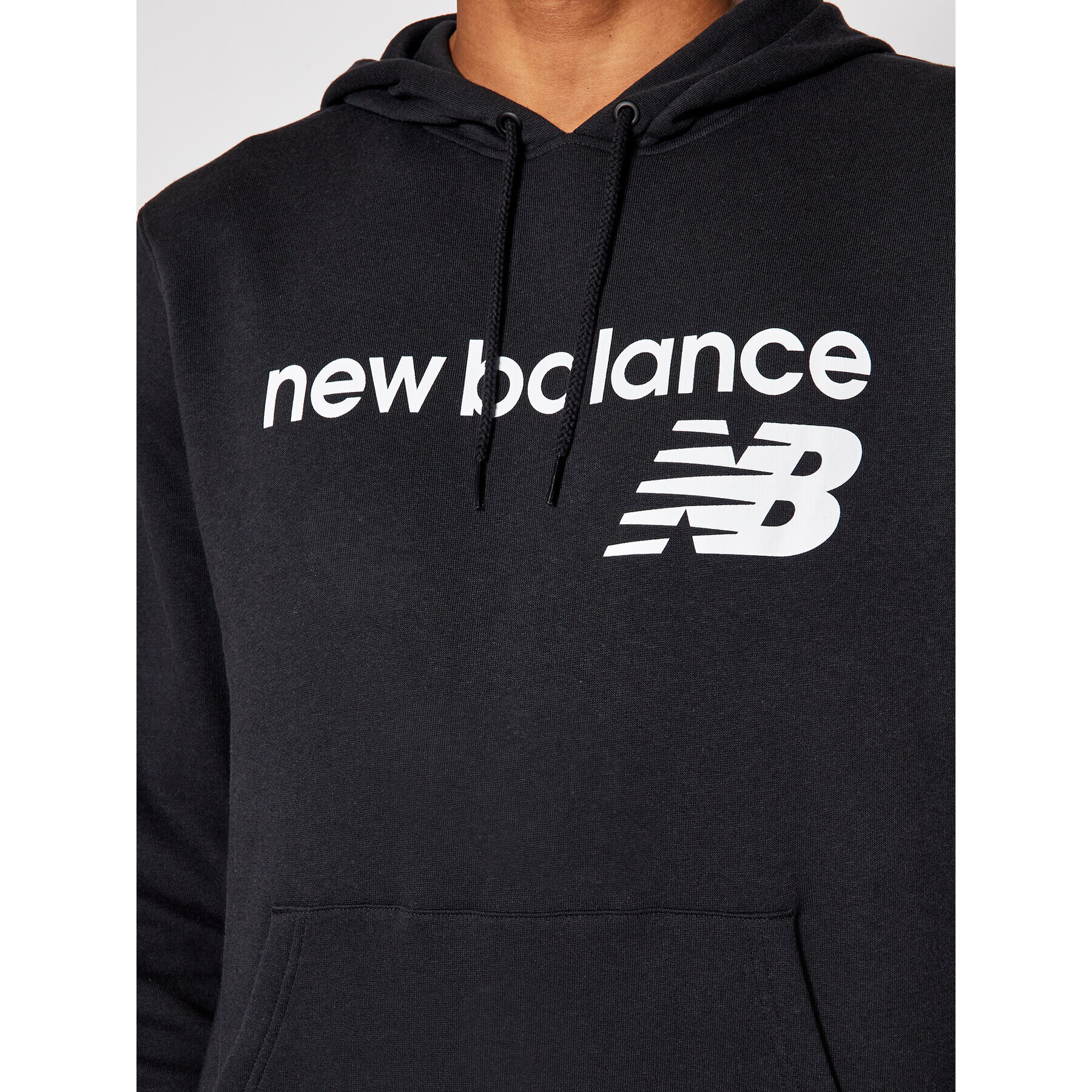 New Balance Bluză C C F Hoodie MT03910 Negru Relaxed Fit - Pled.ro