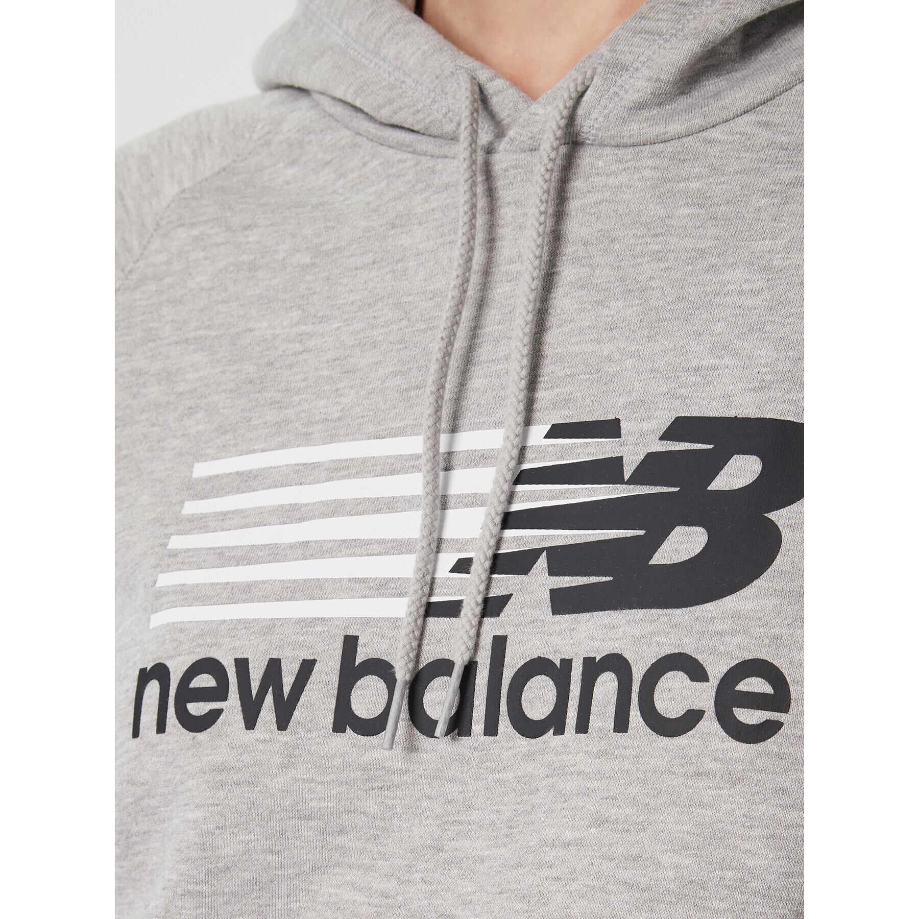 New Balance Bluză Classic WT23800 Gri Relaxed Fit - Pled.ro