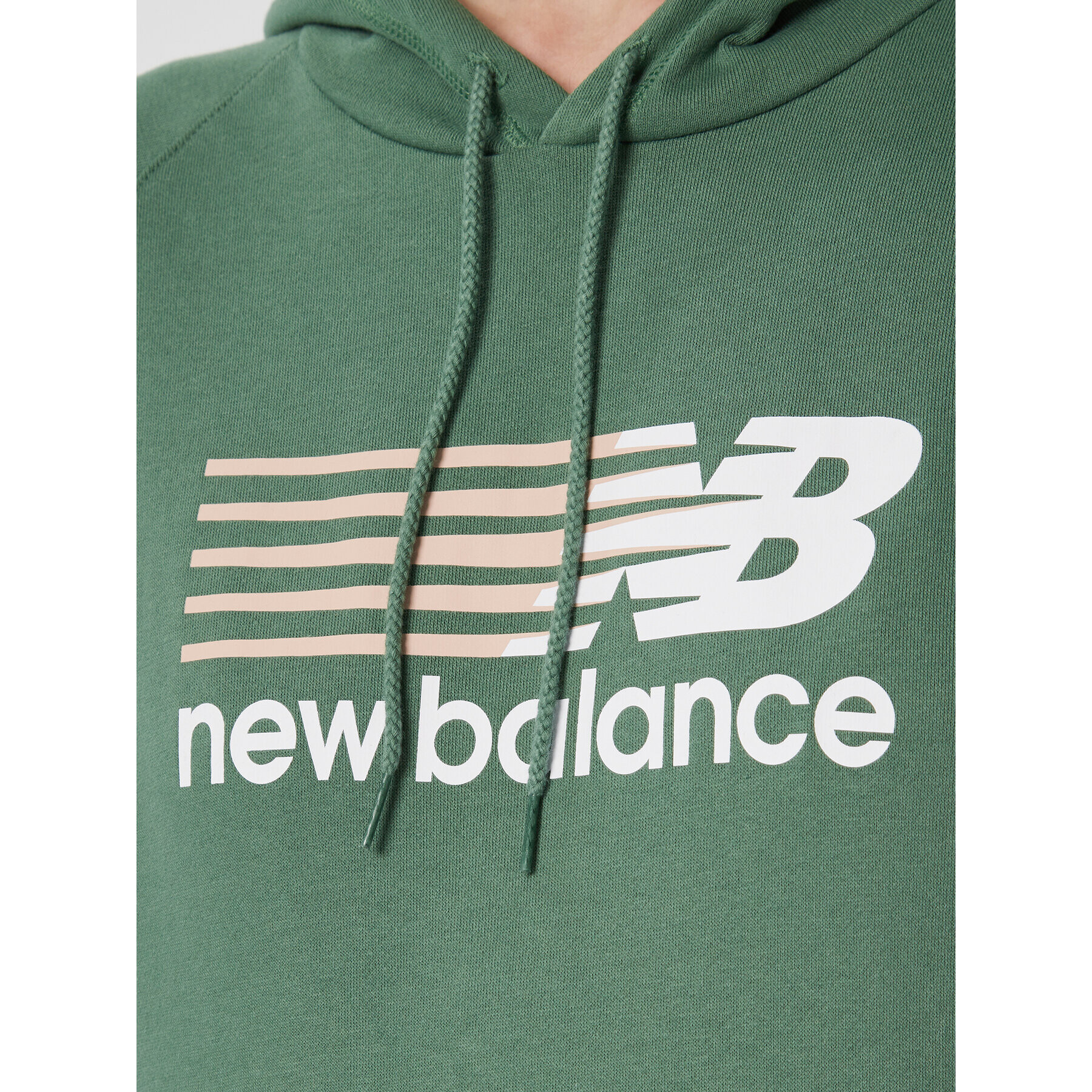 New Balance Bluză Classic WT23800 Verde Relaxed Fit - Pled.ro