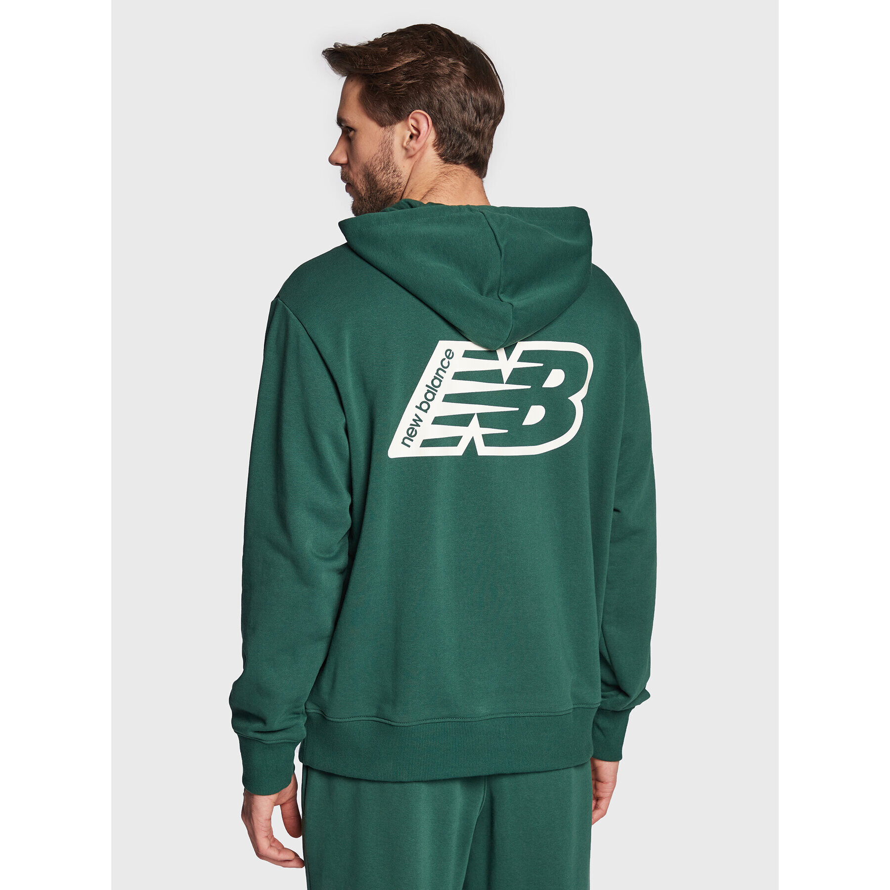 New Balance Bluză Essentials MT23511 Verde Relaxed Fit - Pled.ro