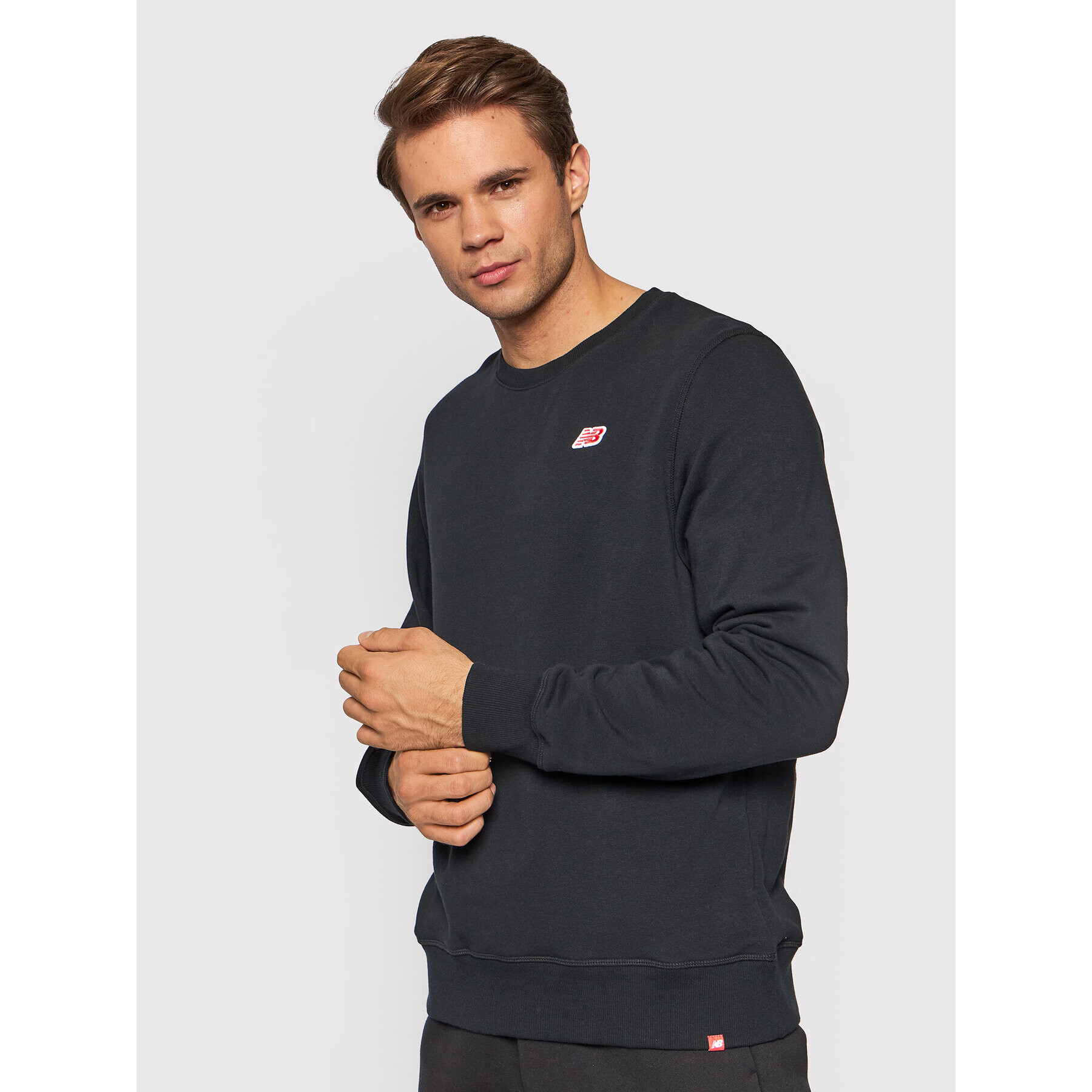 New Balance Bluză MT13661 Negru Relaxed Fit - Pled.ro