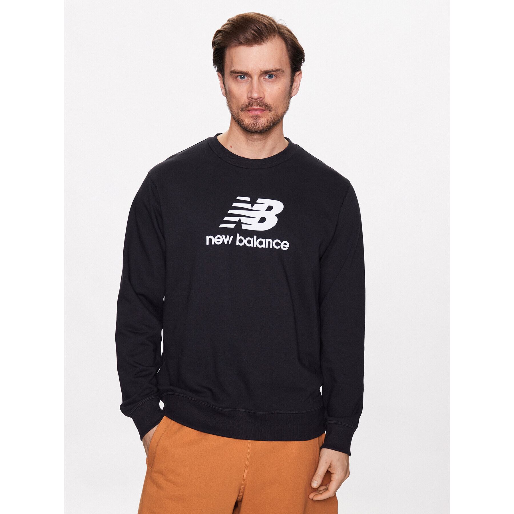 New Balance Bluză MT3153 Negru Relaxed Fit - Pled.ro