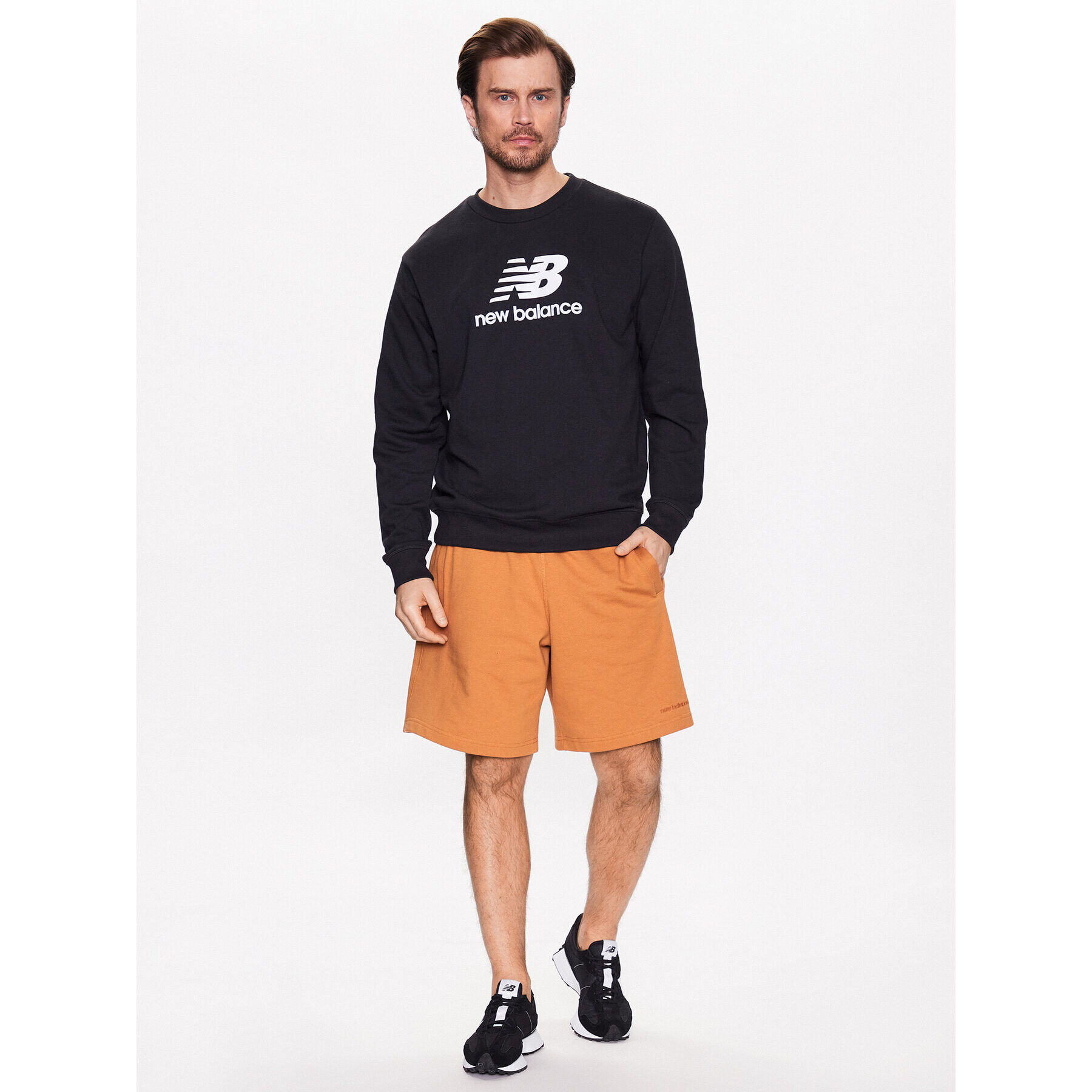 New Balance Bluză MT3153 Negru Relaxed Fit - Pled.ro