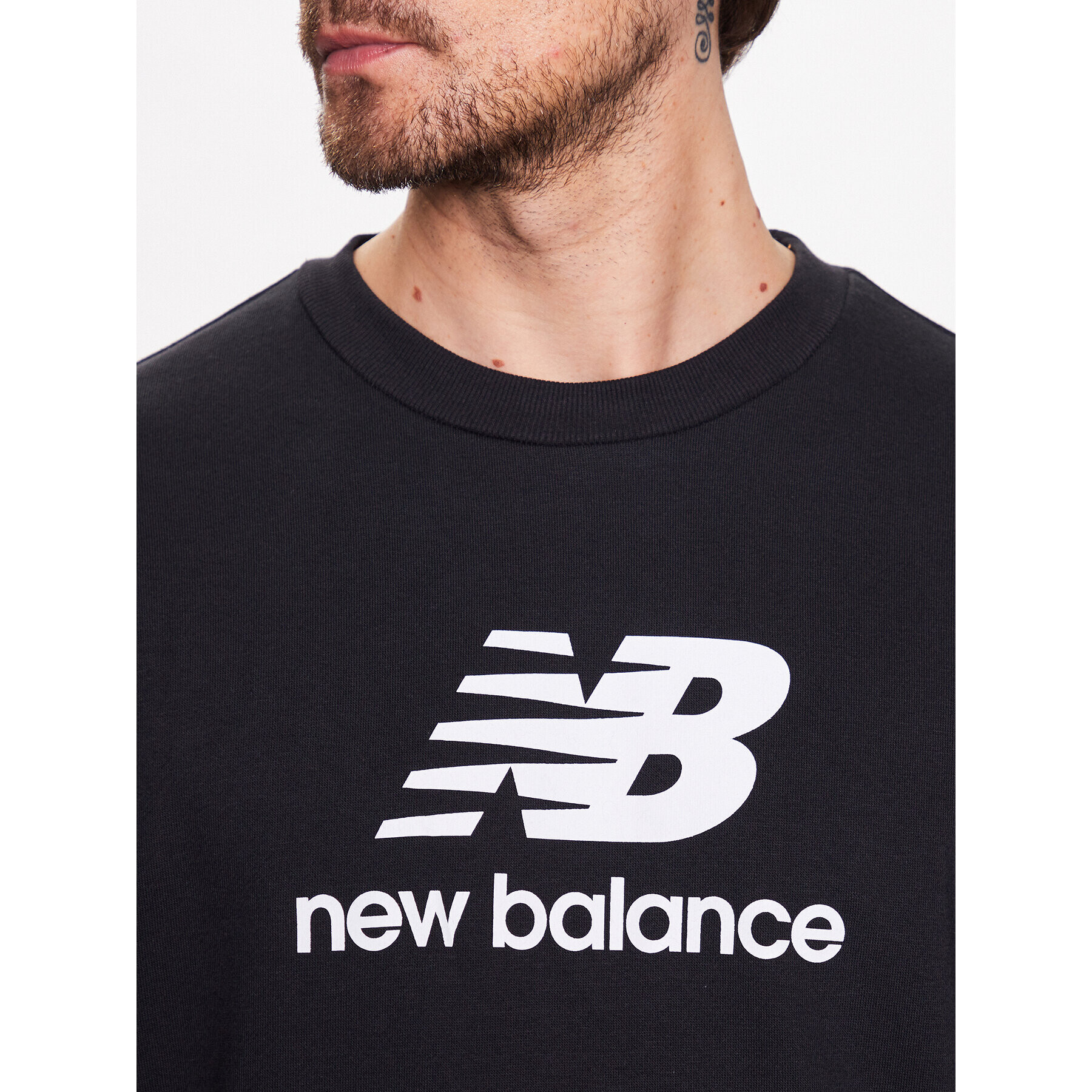 New Balance Bluză MT3153 Negru Relaxed Fit - Pled.ro