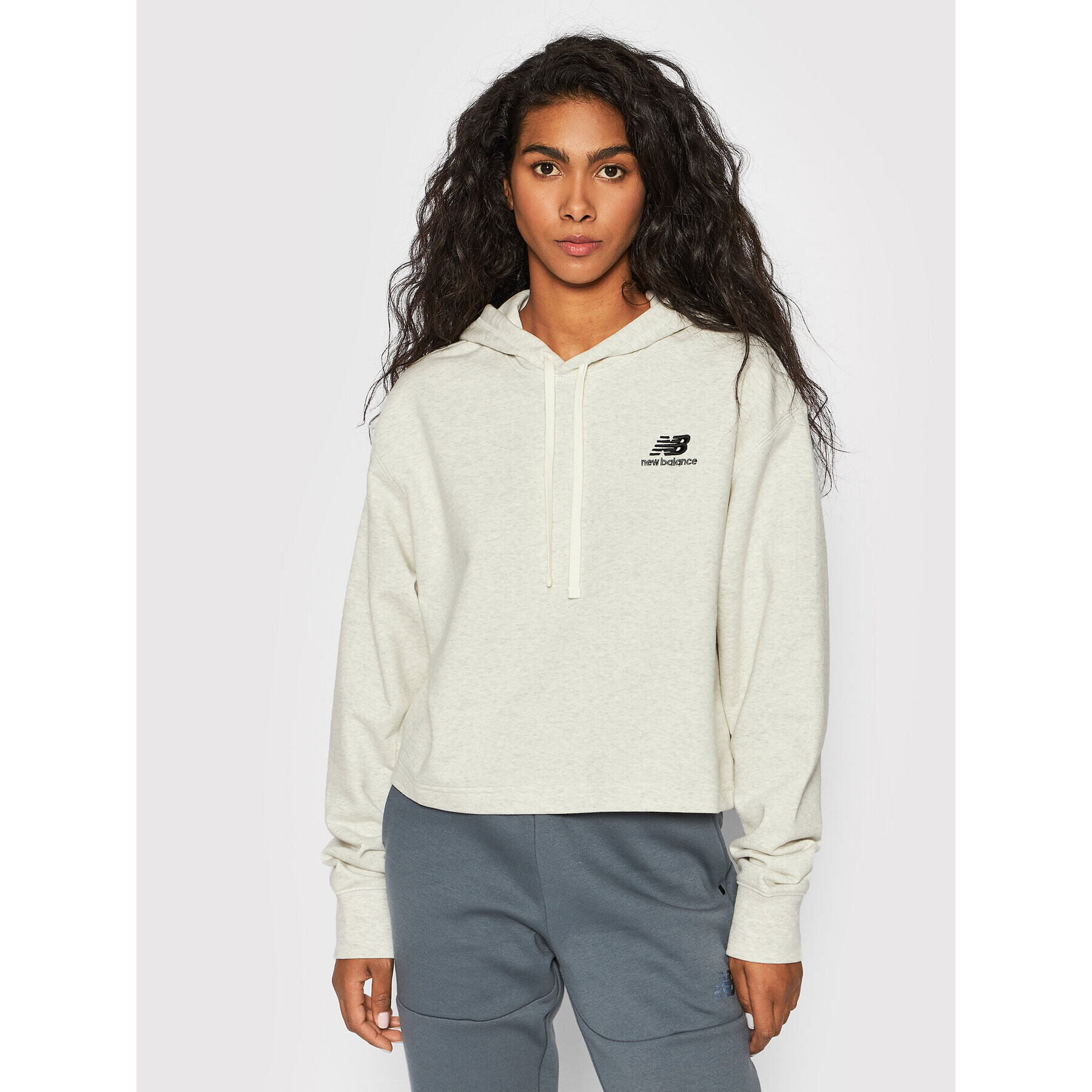 New Balance Bluză UT21502 Gri Relaxed Fit - Pled.ro