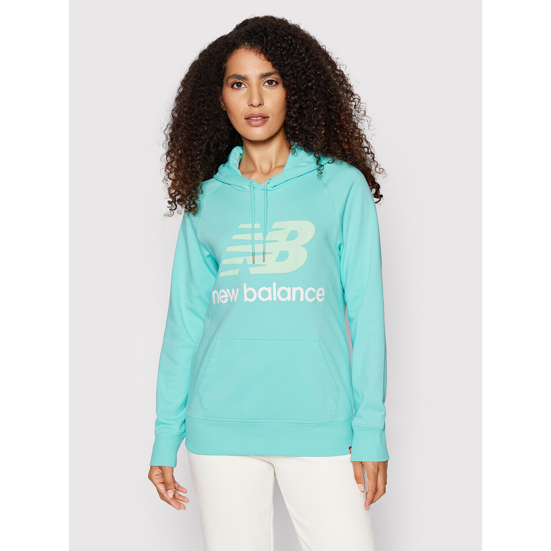 New Balance Bluză WT03550 Verde Relaxed Fit - Pled.ro