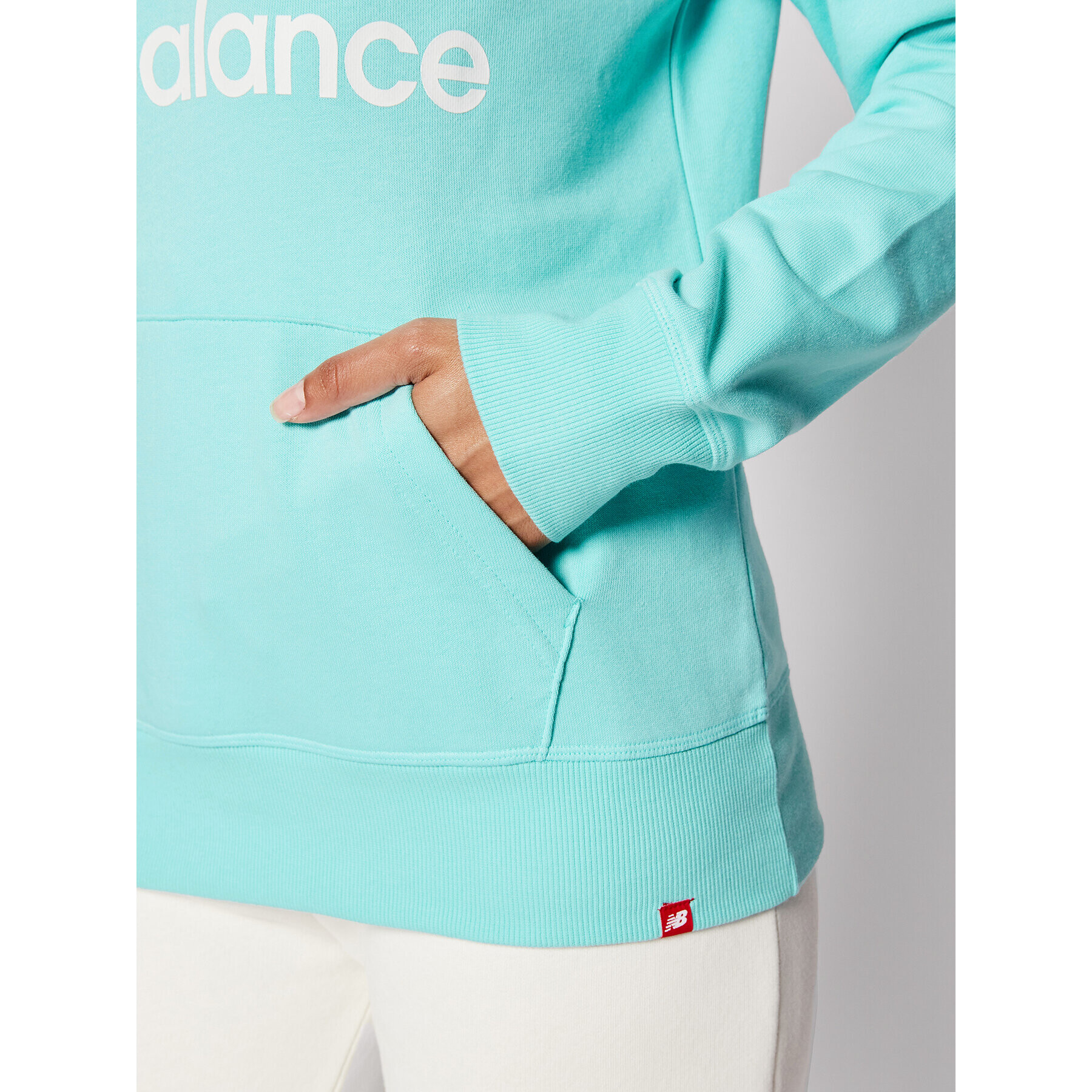 New Balance Bluză WT03550 Verde Relaxed Fit - Pled.ro