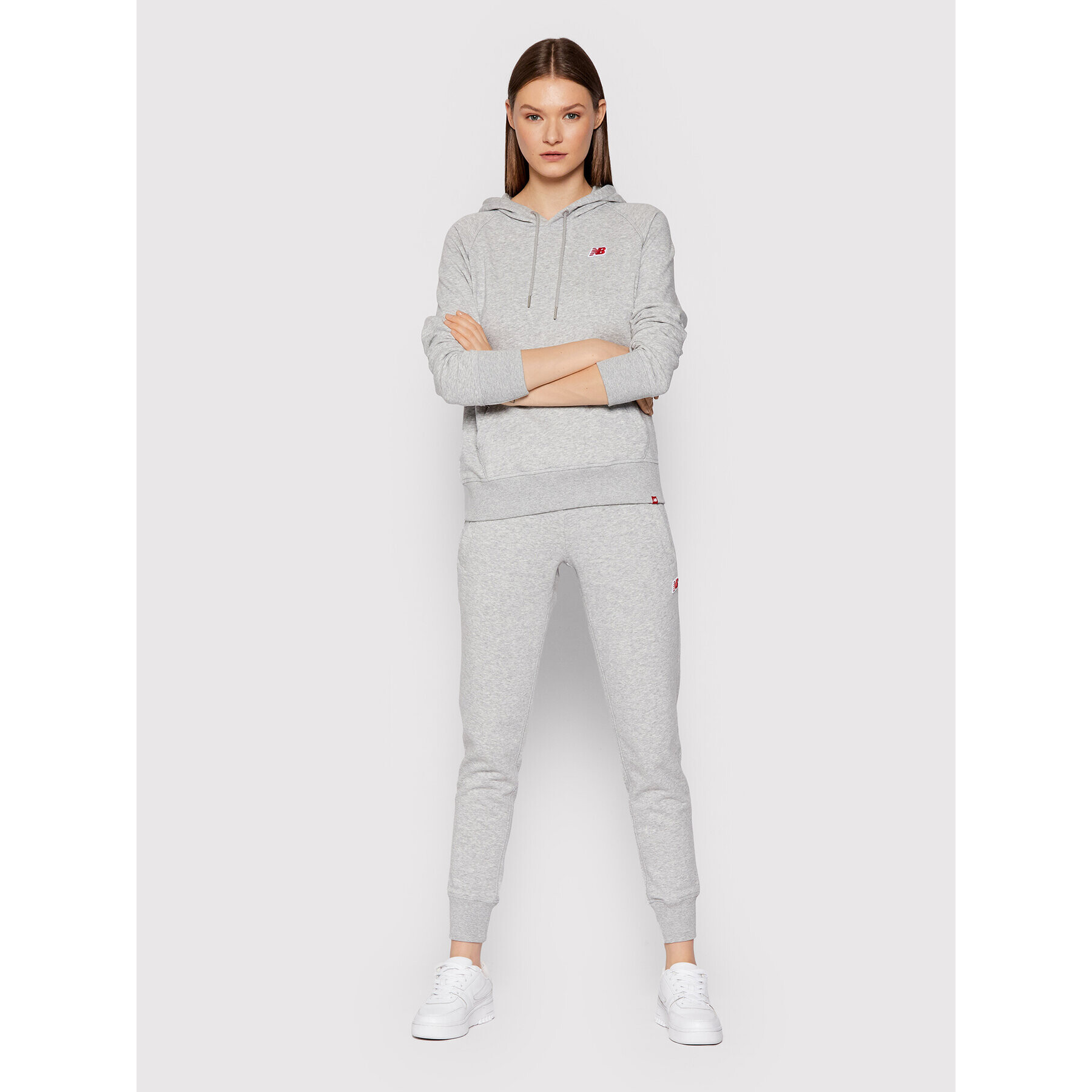 New Balance Bluză WT13570 Gri Relaxed Fit - Pled.ro