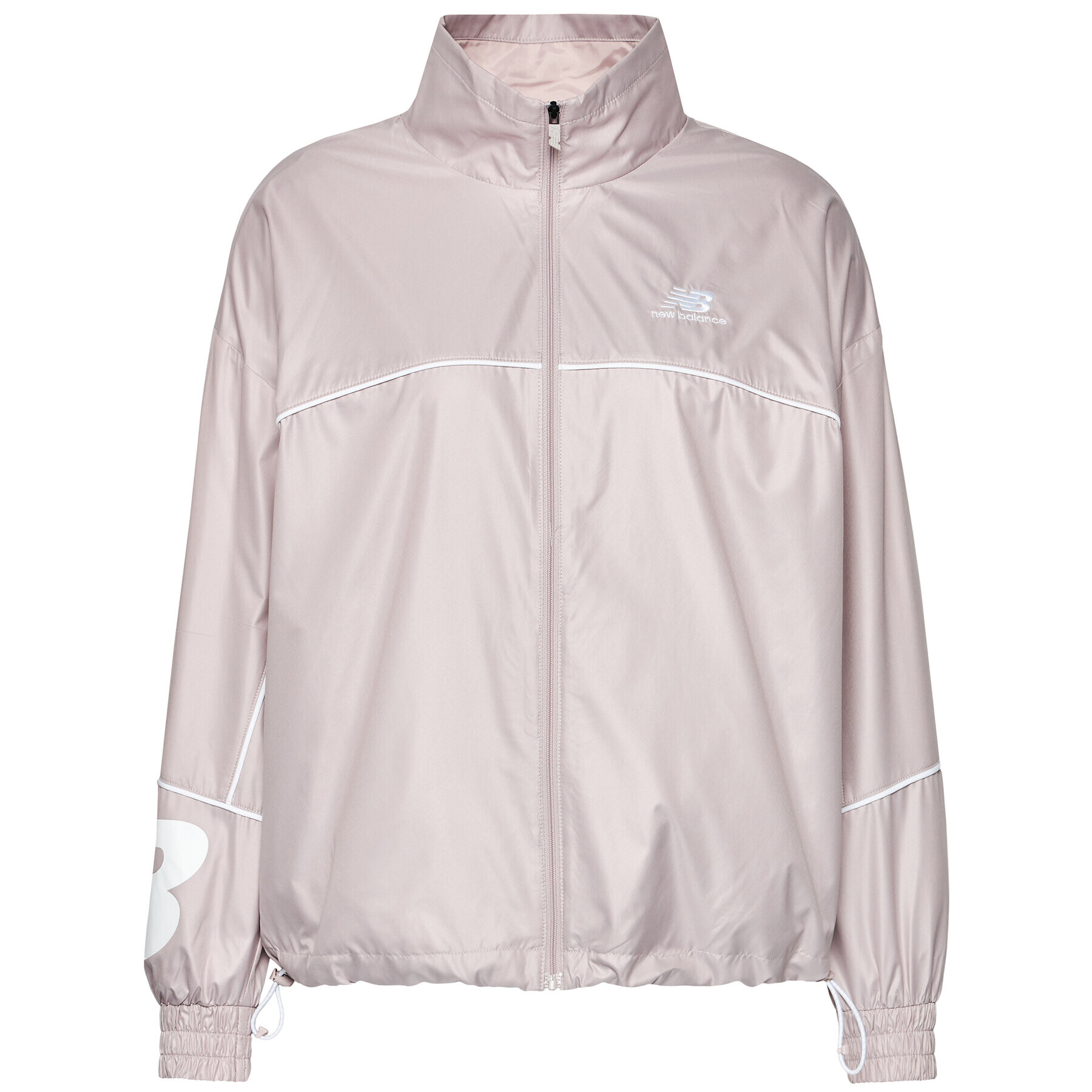 New Balance Geacă Athletics Windbreaker WJ11502 Gri Relaxed Fit - Pled.ro