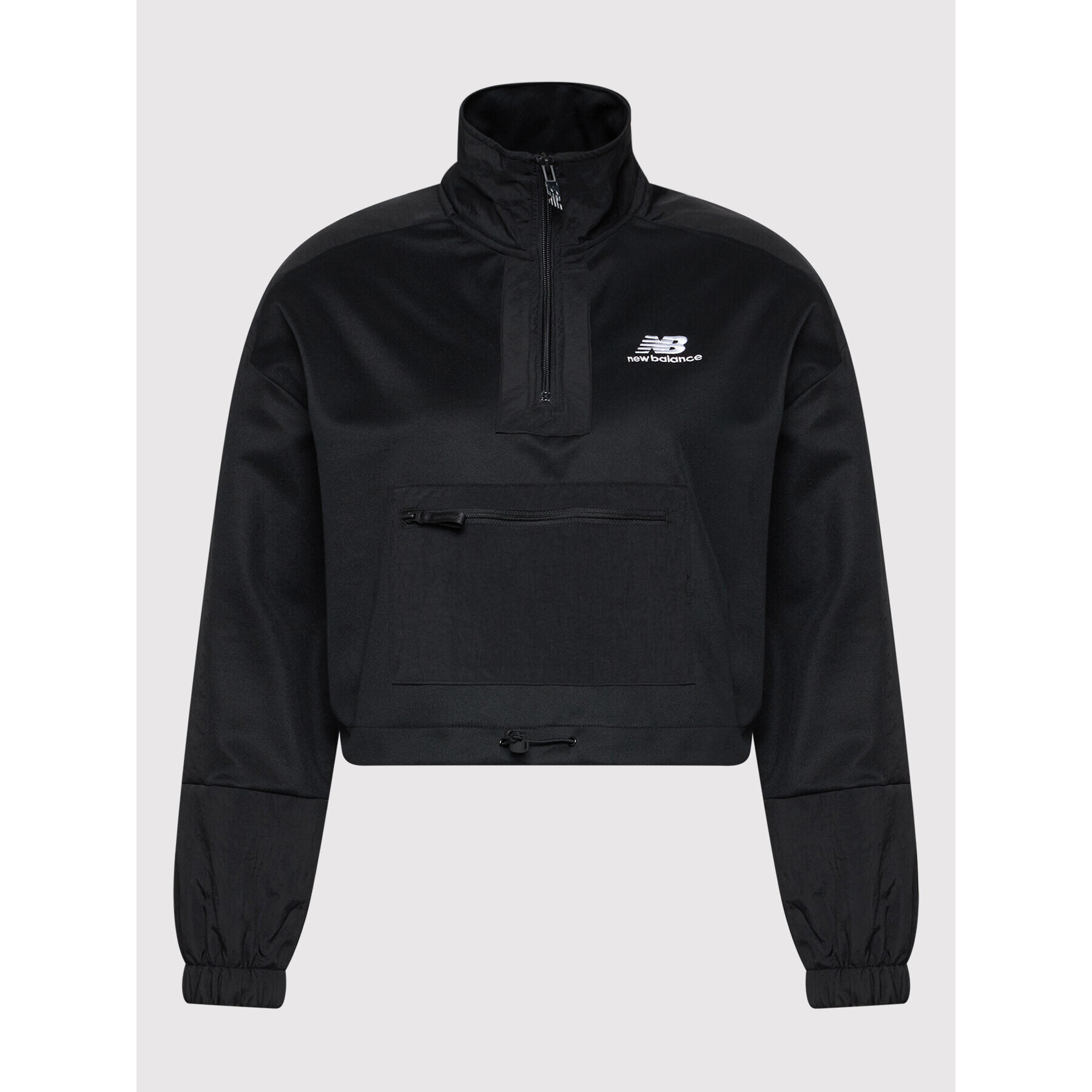 New Balance Geacă fără fermoar WJ21501 Negru Oversize - Pled.ro