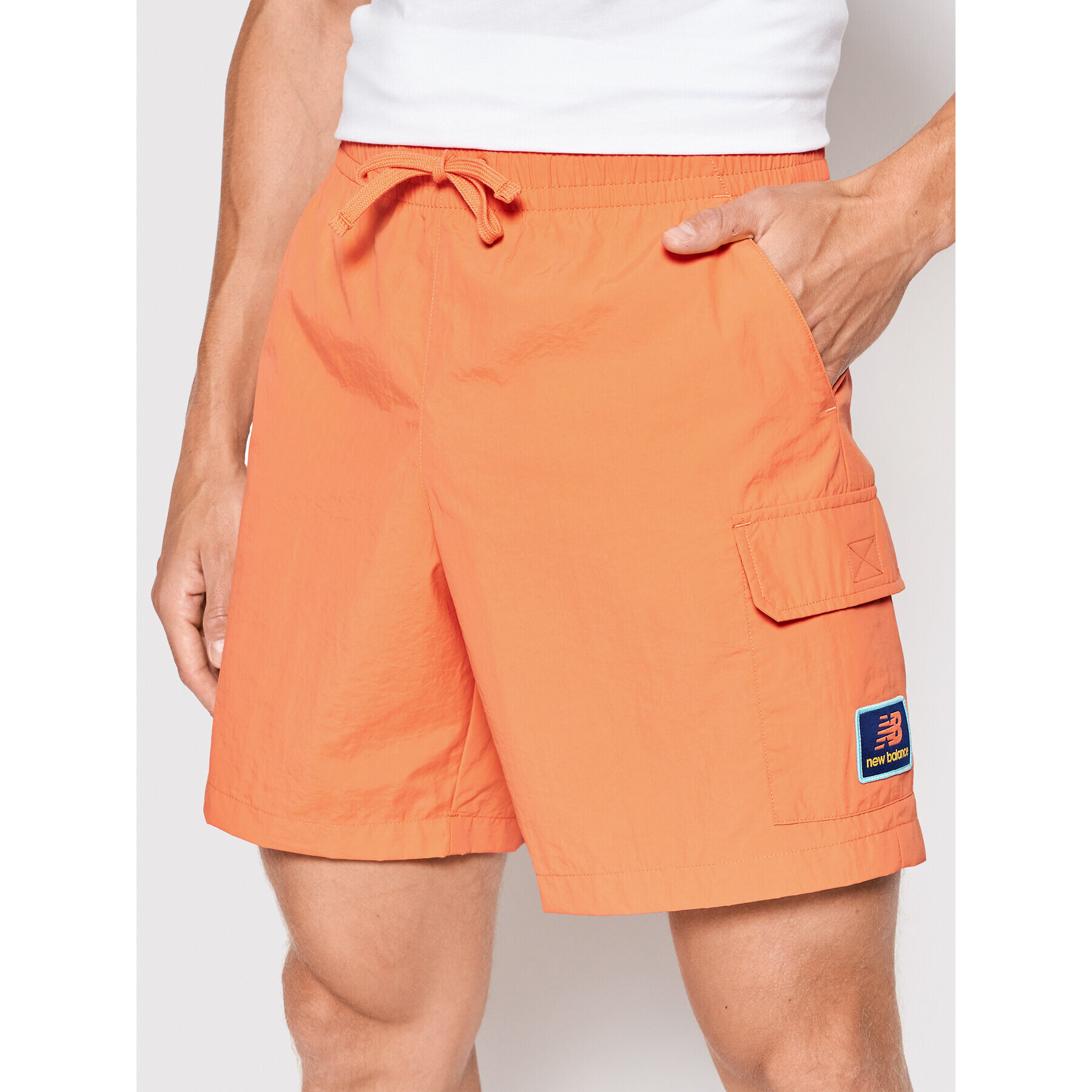 New Balance Pantaloni scurți sport Athletics Day MS21551 Portocaliu Regular Fit - Pled.ro