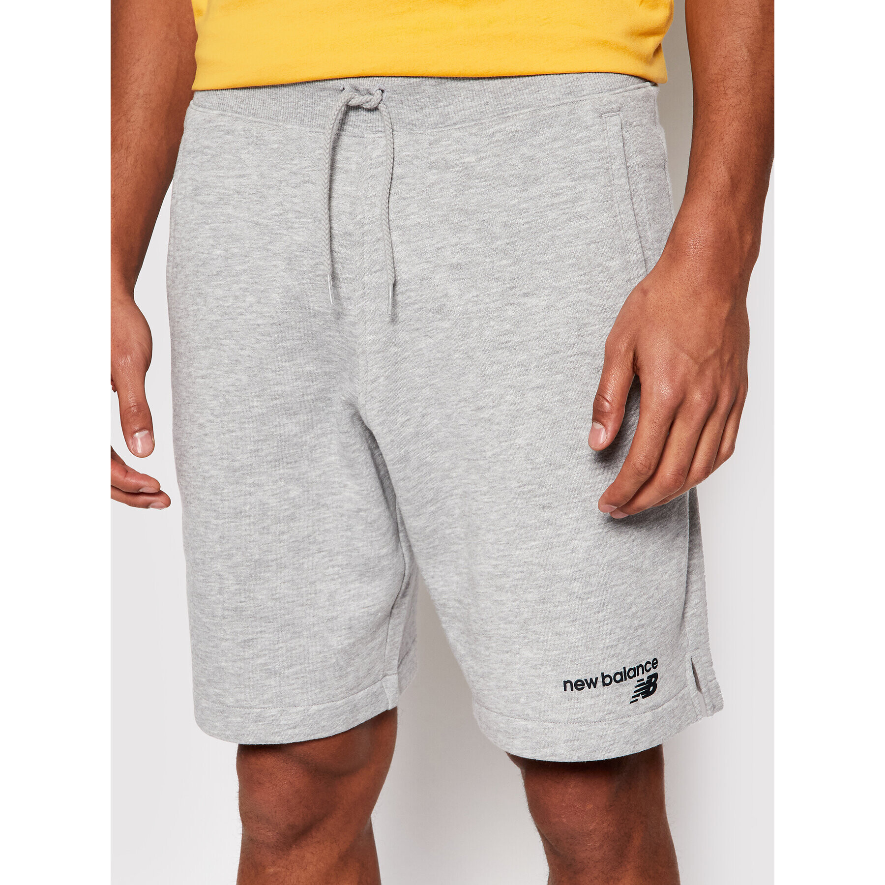 New Balance Pantaloni scurți sport C Flc Sht MS1190 Gri Athletic Fit - Pled.ro