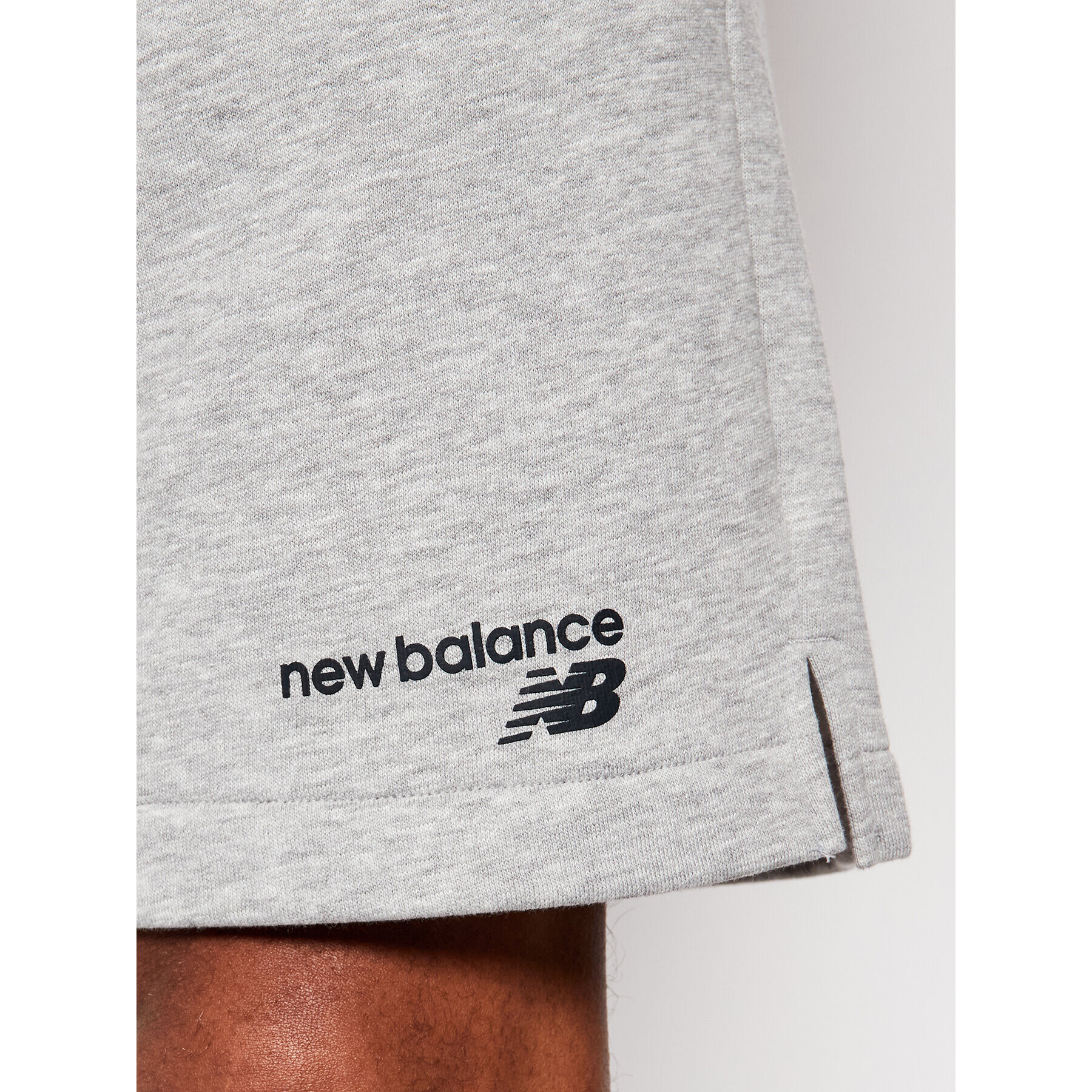 New Balance Pantaloni scurți sport C Flc Sht MS1190 Gri Athletic Fit - Pled.ro