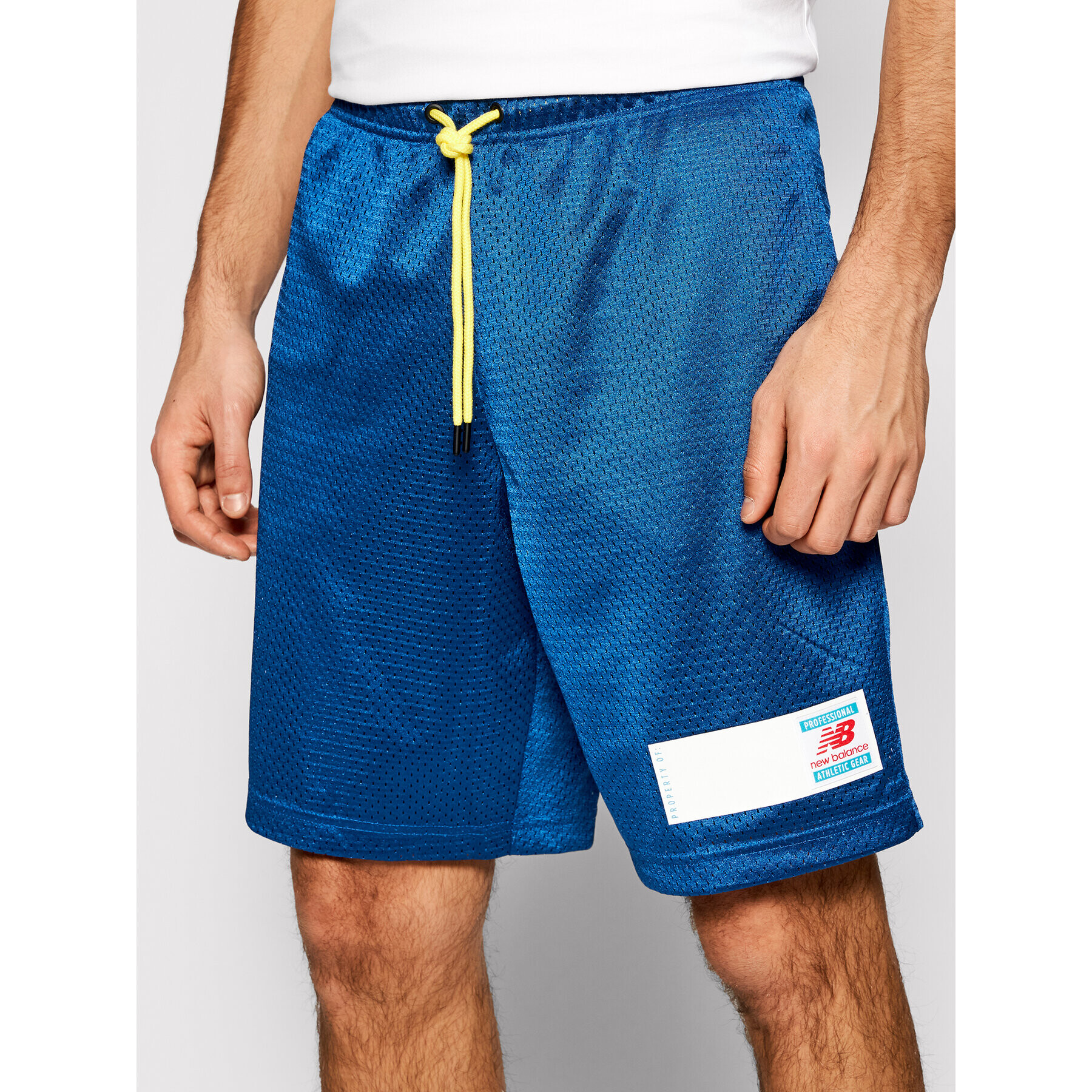 New Balance Pantaloni scurți sport Essentials Mesh MS11503 Albastru Athletic Fit - Pled.ro