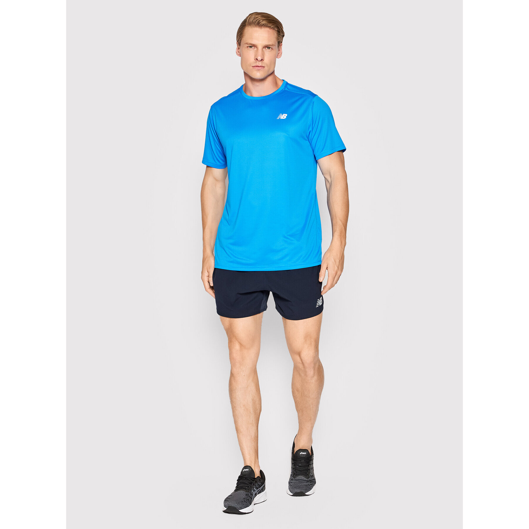 New Balance Pantaloni scurți sport MS21278 Bleumarin Athletic Fit - Pled.ro