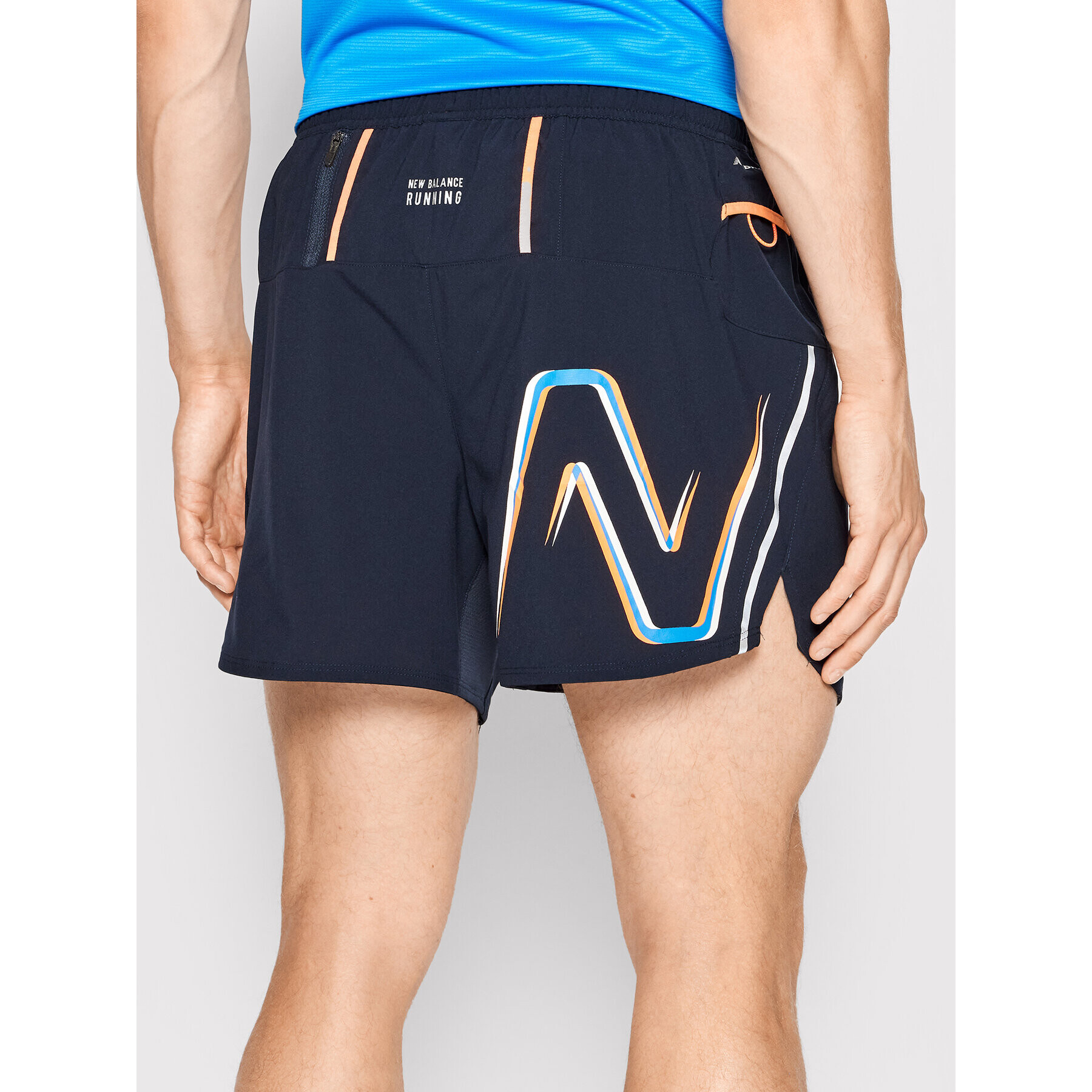 New Balance Pantaloni scurți sport MS21278 Bleumarin Athletic Fit - Pled.ro