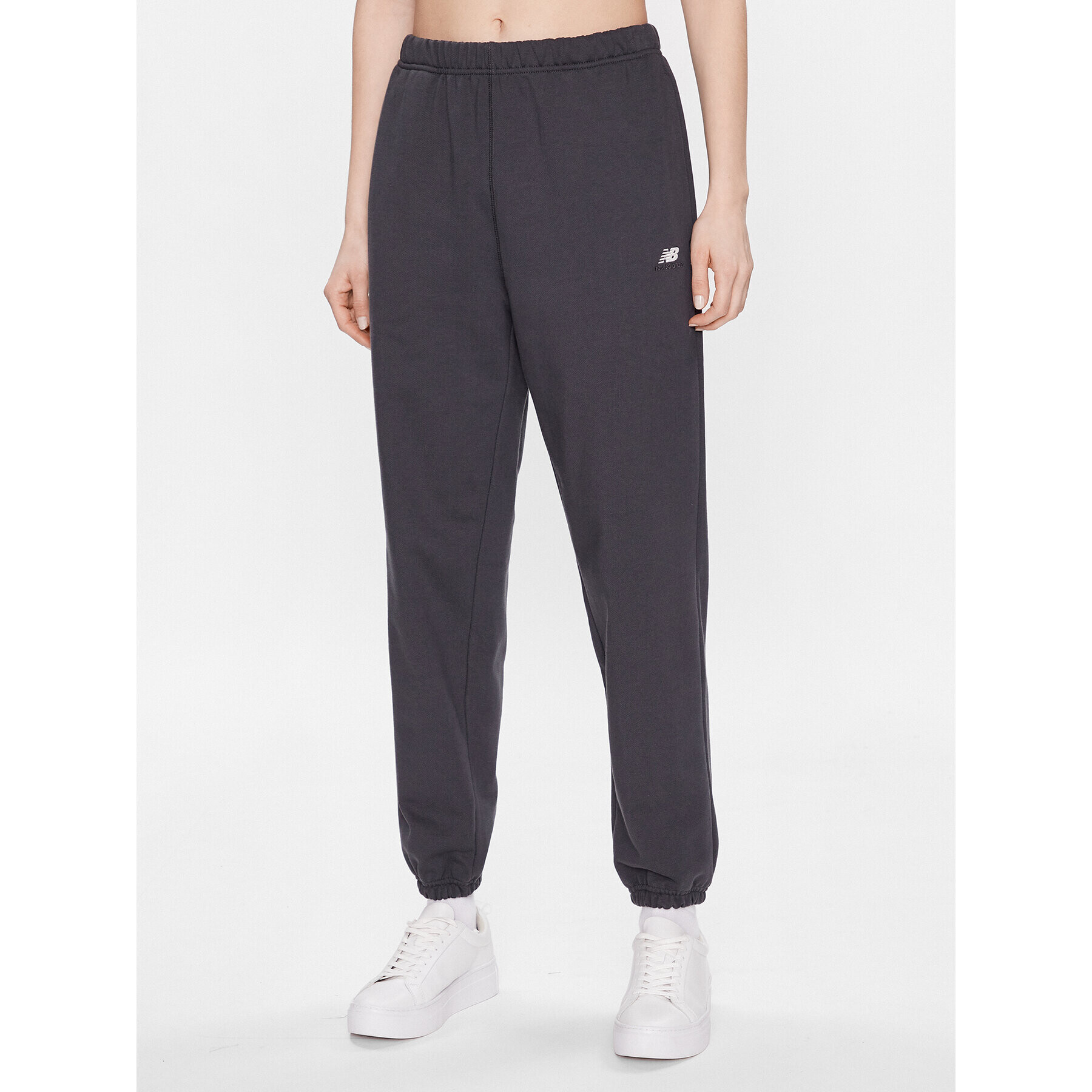 New Balance Pantaloni trening Athletics Remastered French Terry WP31503 Gri Relaxed Fit - Pled.ro