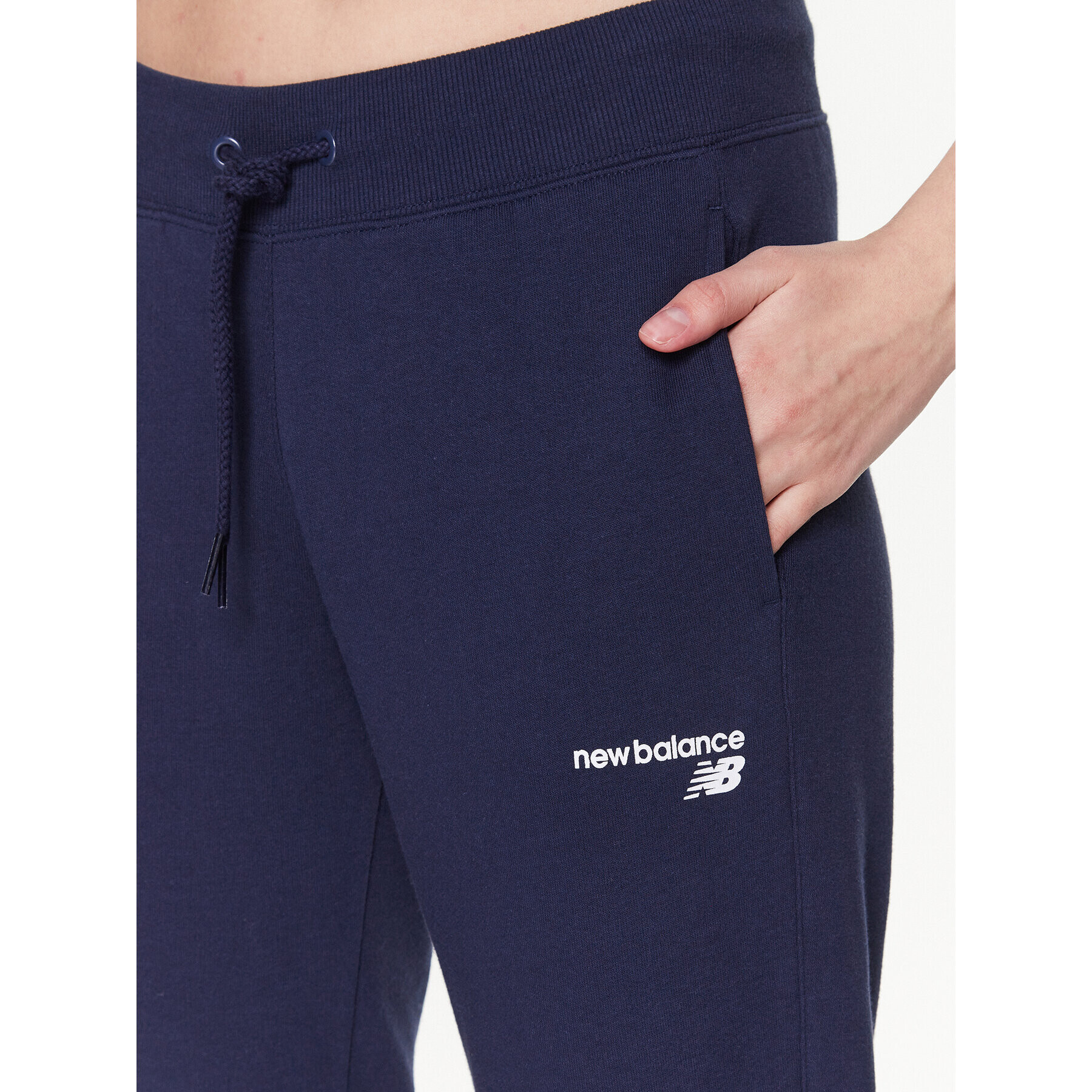 New Balance Pantaloni trening Classic Core Fleece WP03805 Bleumarin Regular Fit - Pled.ro